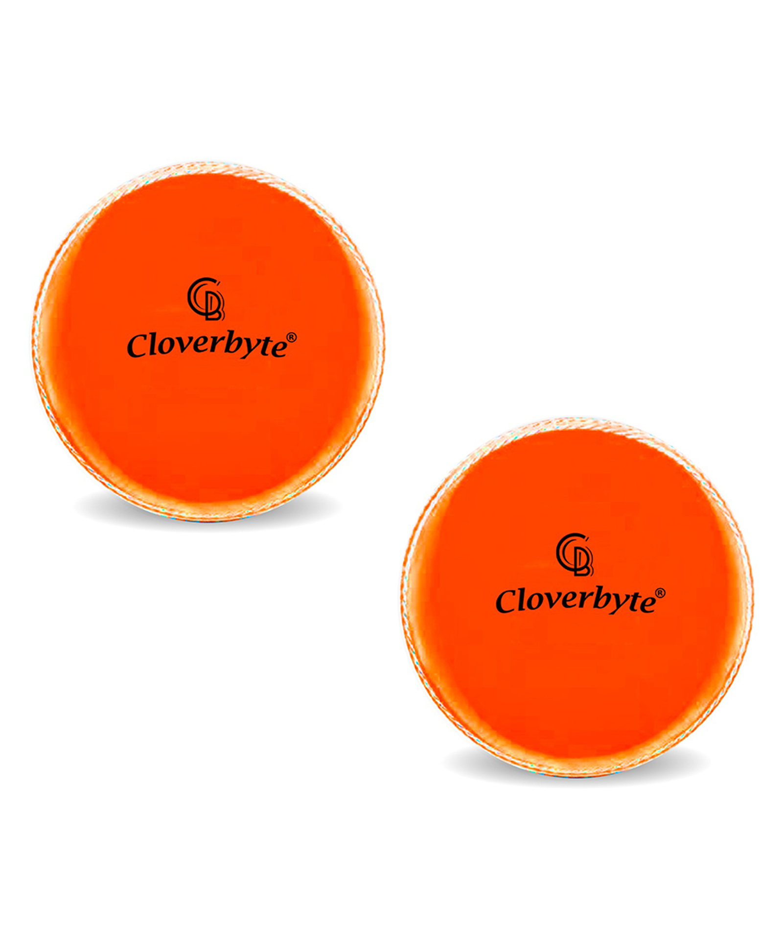 CLOVERBYTE Professional i 10 Soft Orange Cricket Rubber Ball Pack of 2 - Orange-image-10