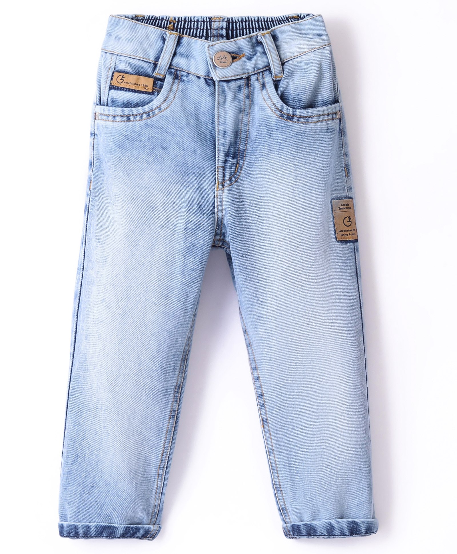 Little Kangaroos  Jeans Straight Fit With Stretch - Light Blue-image-6