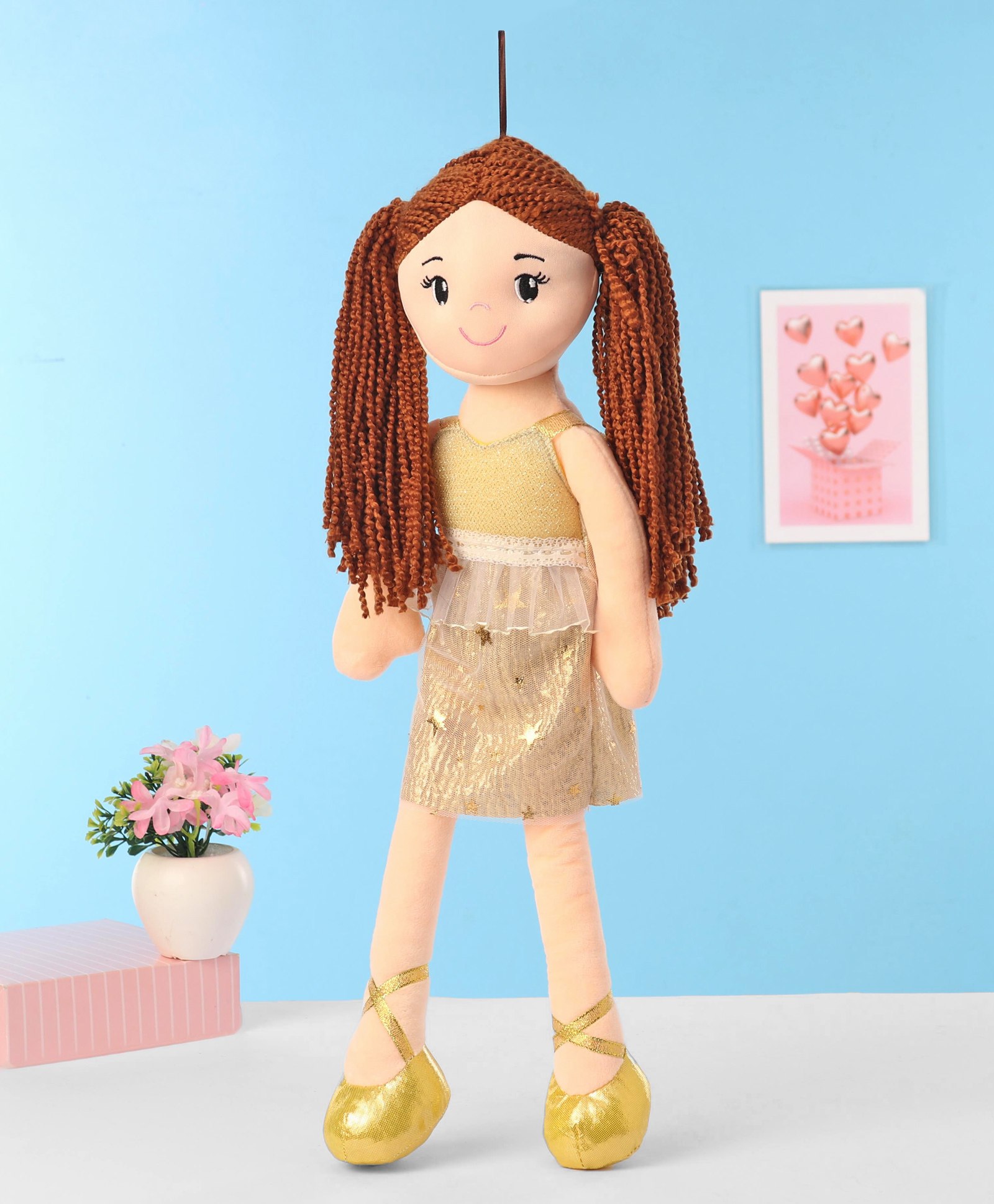 Gurliez Farrah Rag Plush Doll  Multicolor - Height 50 cm-image-30