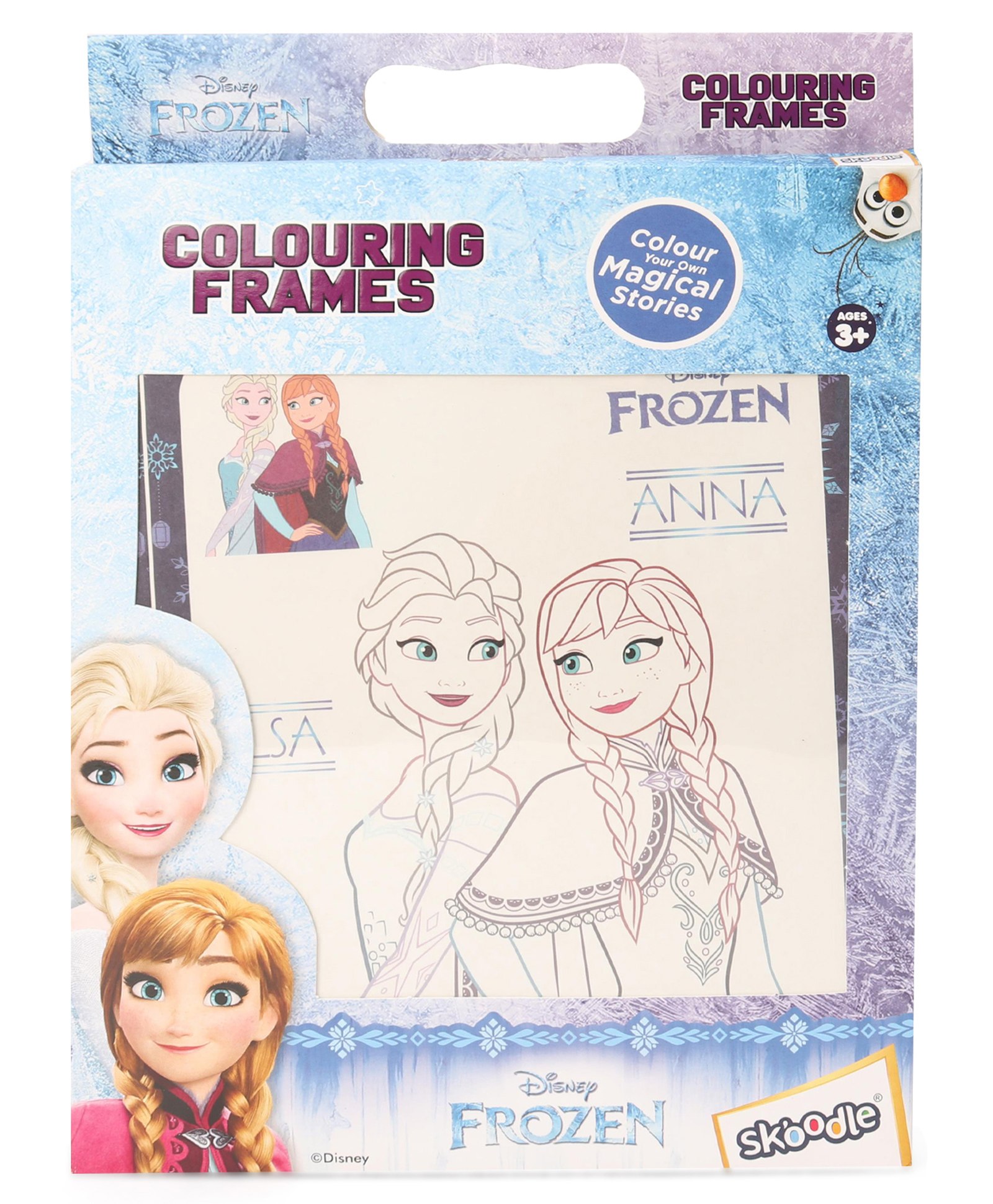 disney frozen skoodle Frozen Coloring Frames - Blue-picture-24