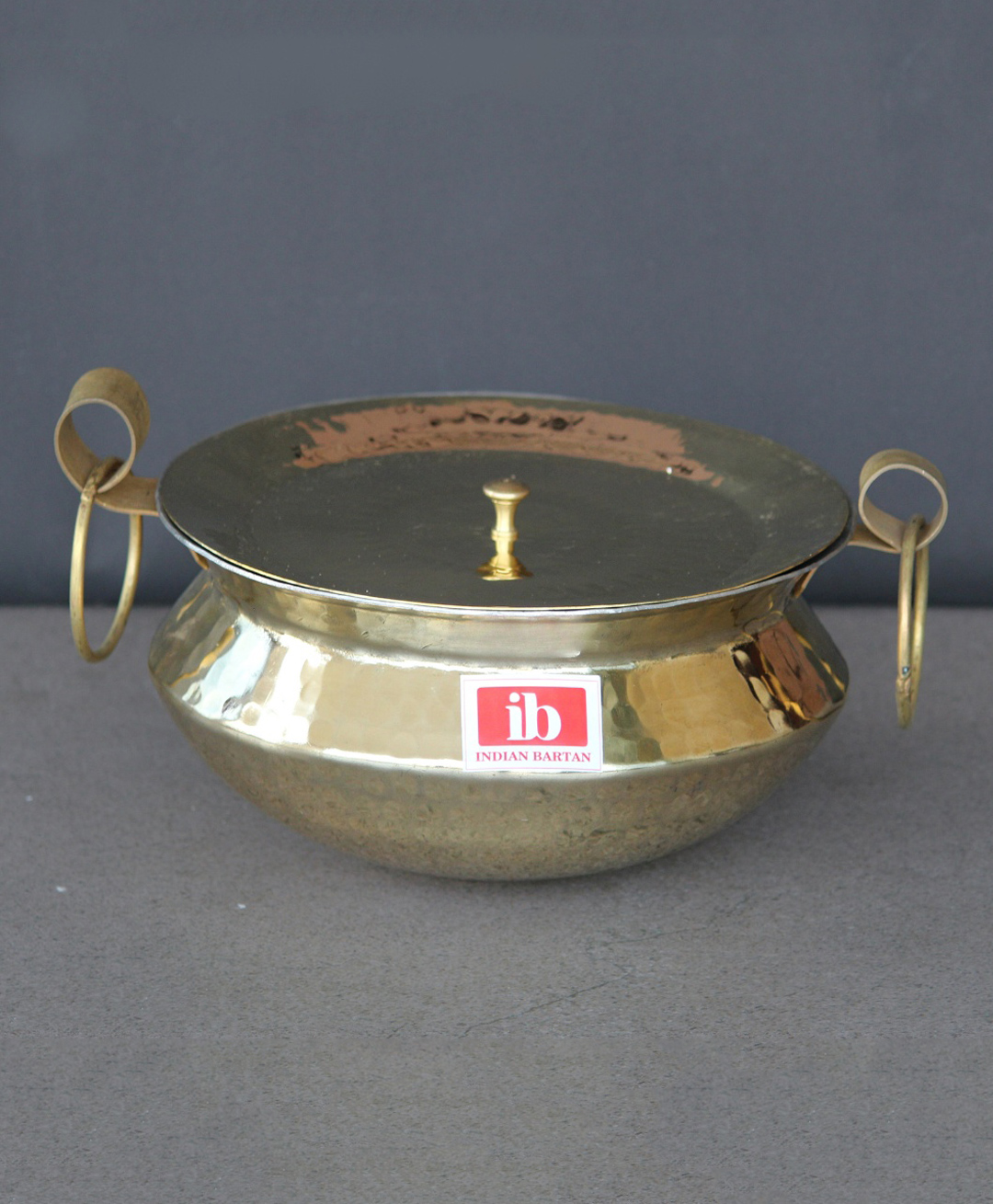 Indian Bartan Brass Sipri Handi with Lid - 2000 ml-picture-48