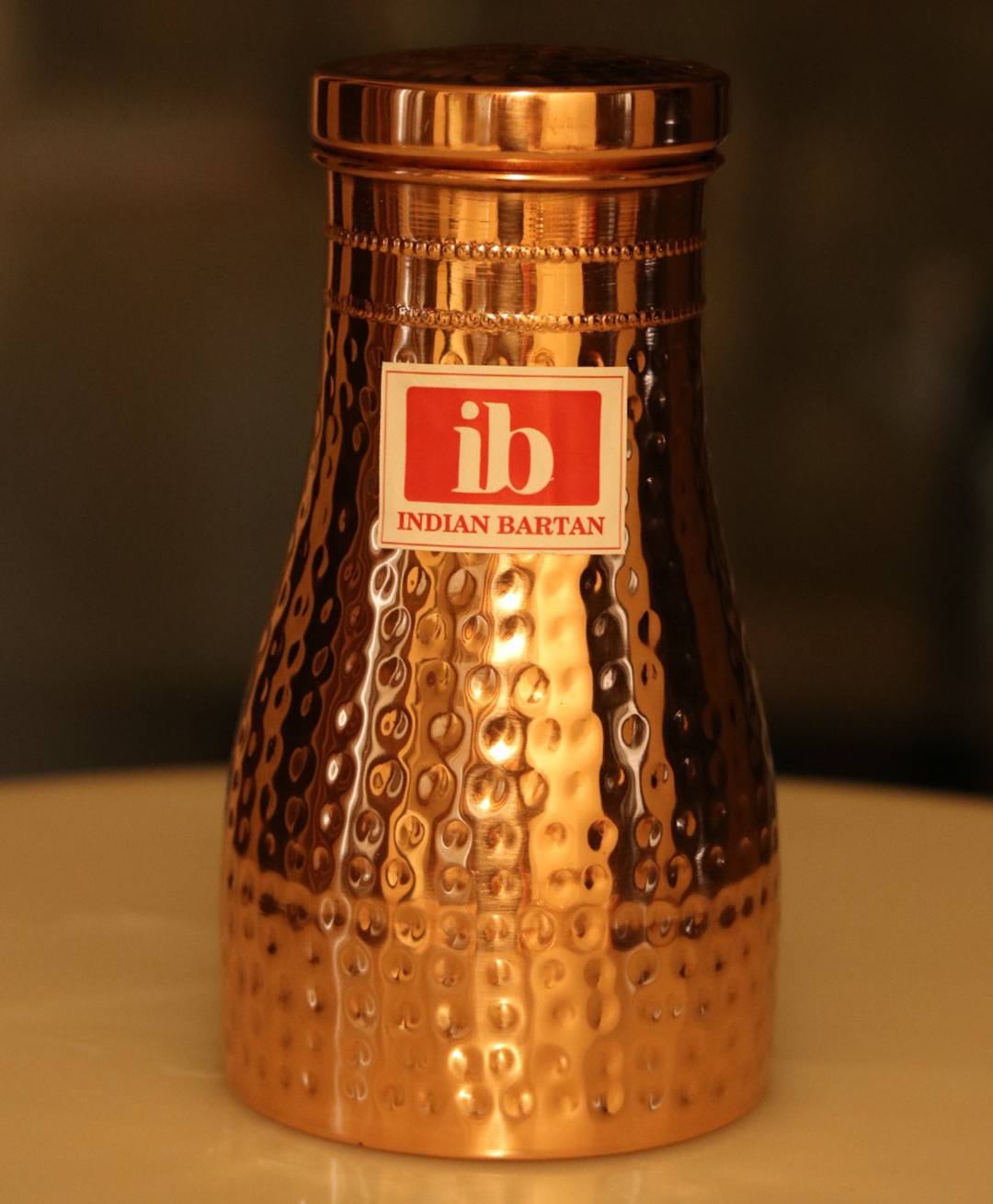 Indian Bartan Copper Water Flask -1000 ml-picture-41