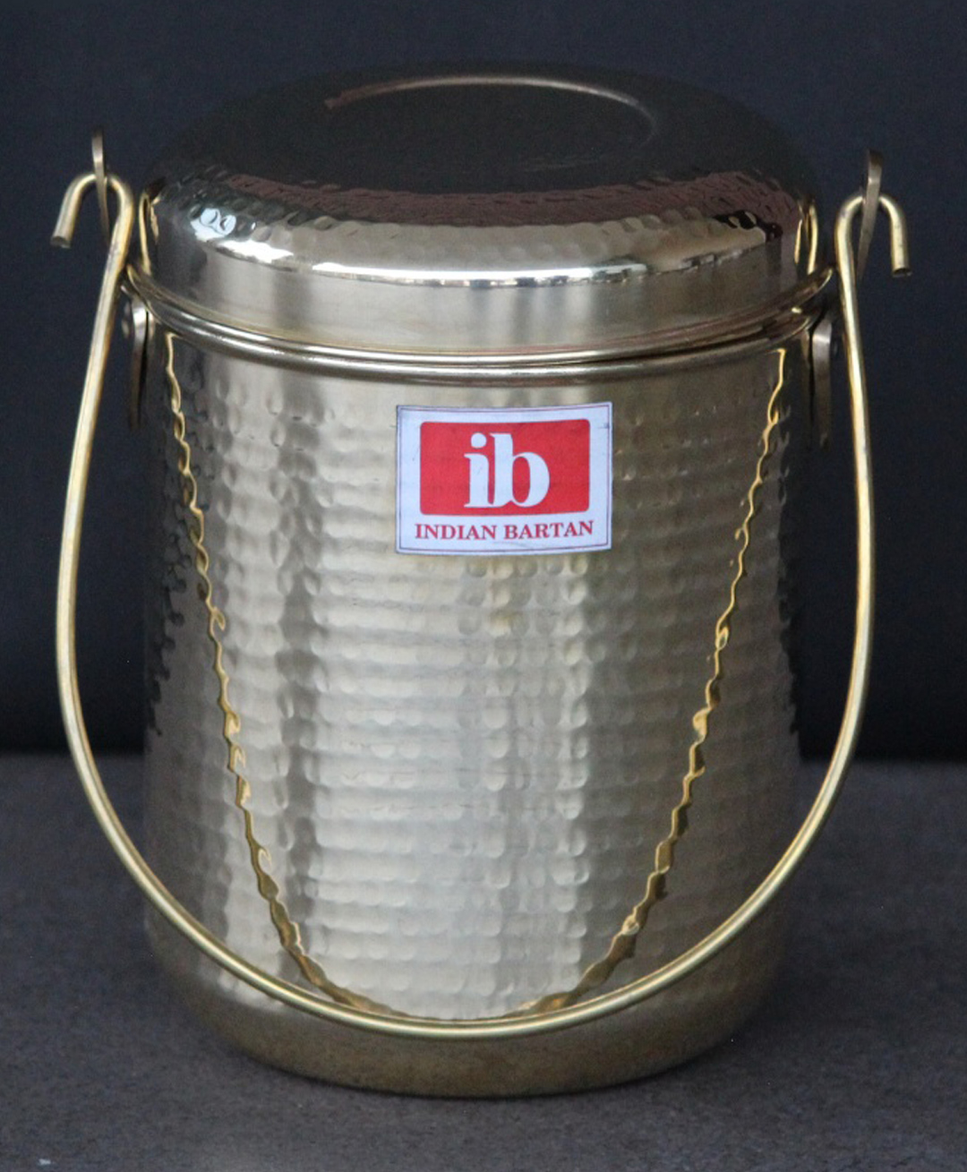 Indian Bartan Brass Milkpot Dolu Milk Can - 1 L-picture-15
