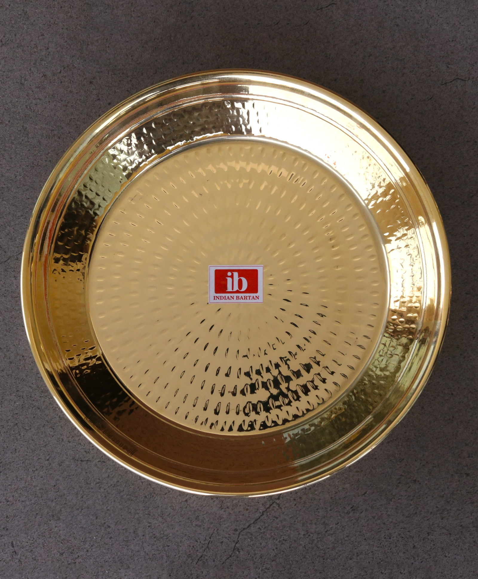 Indian Bartan Brass Paraat Medium - Golden-picture-13