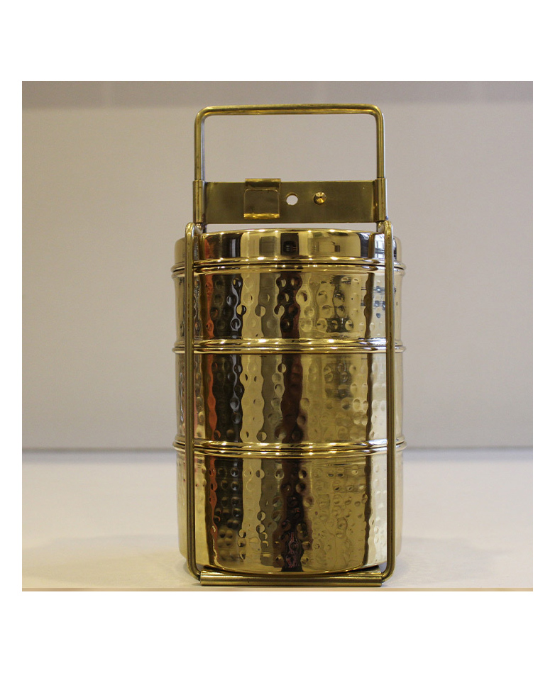 Indian Bartan Brass Tiffin Box 3 box-picture-0