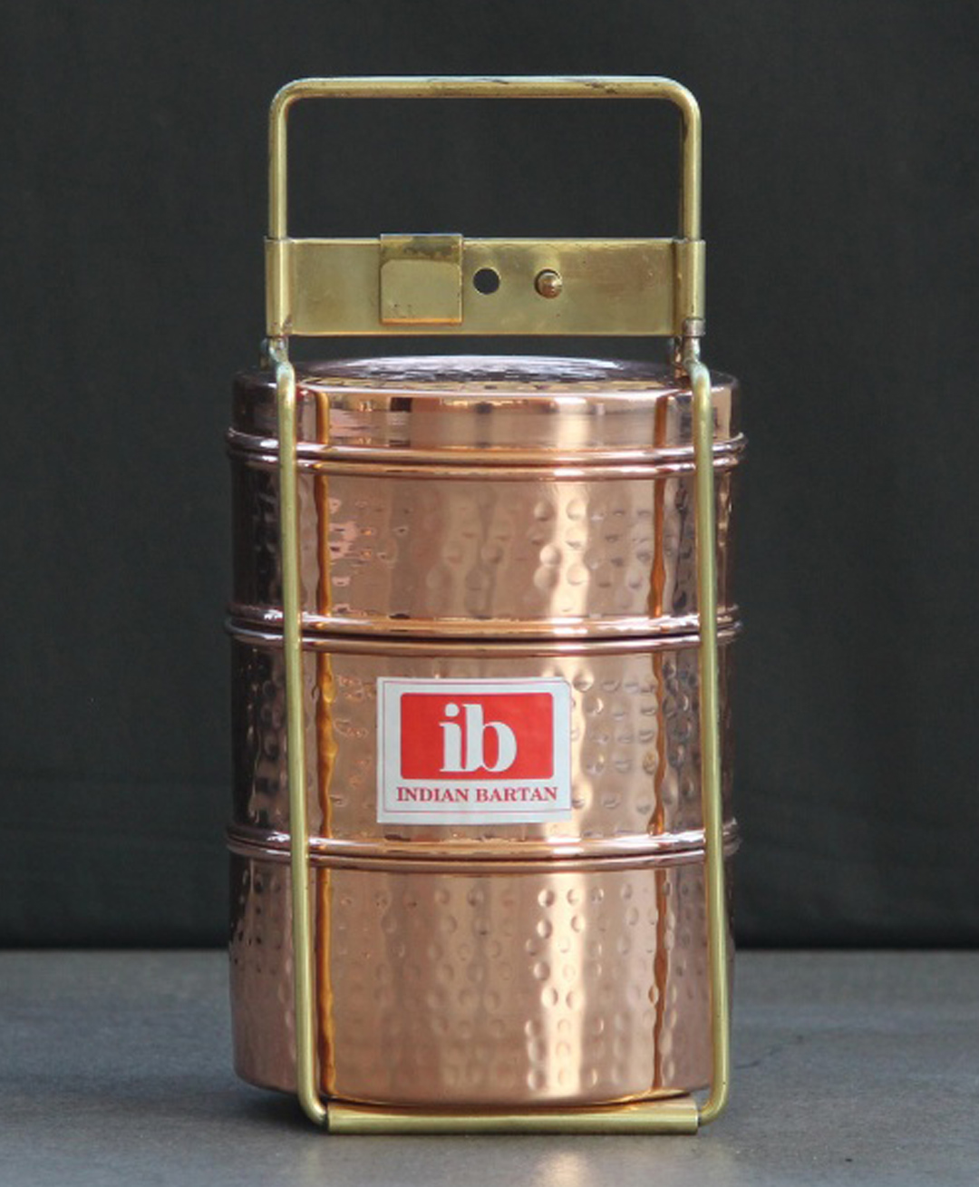 Indian Bartan Copper Tiffin Box 3 box-picture-1
