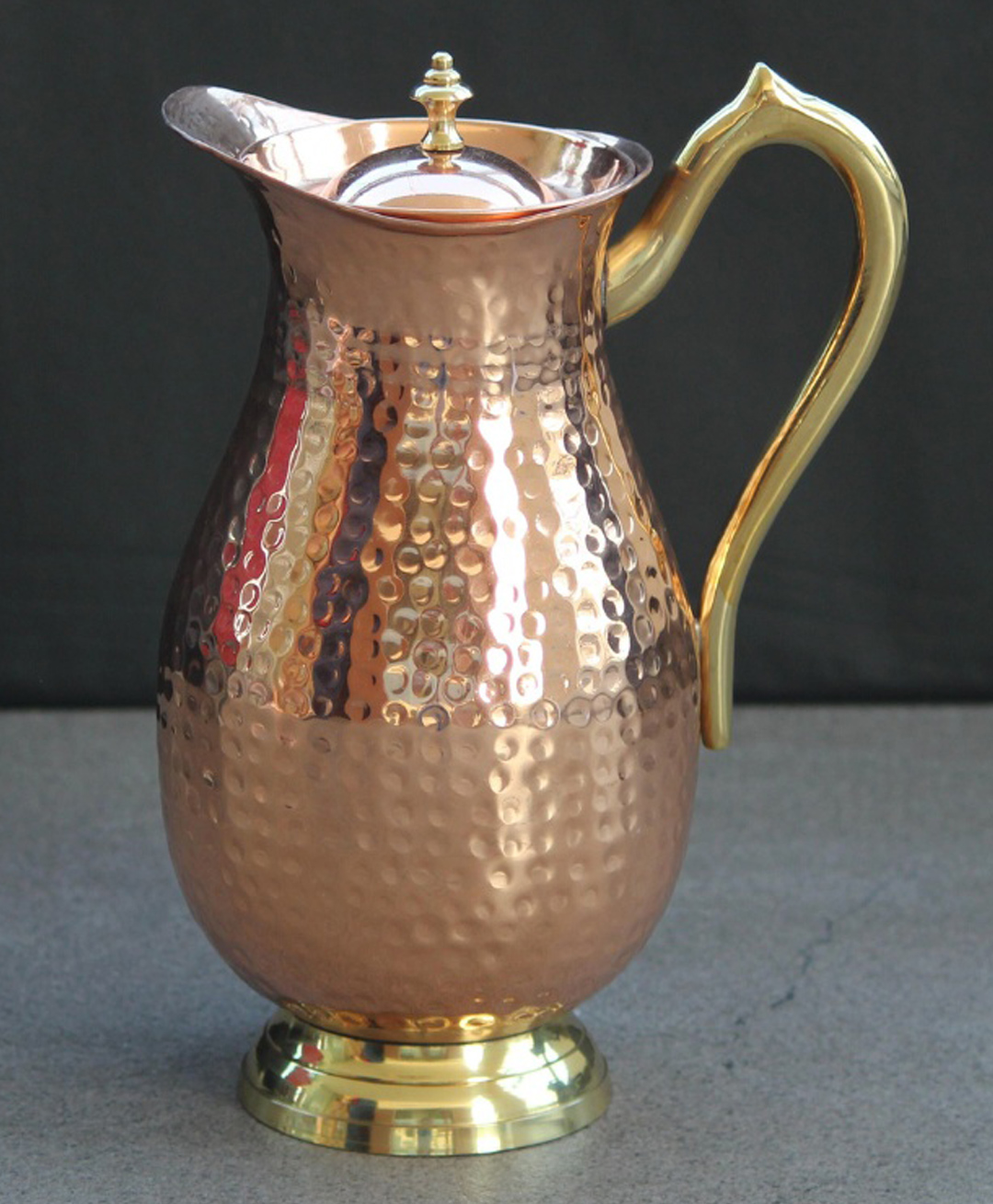 Indian Bartan Handcrafted Copper Jug- 2000 ml-picture-22