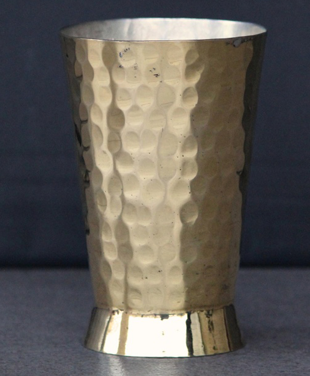 Indian Bartan Brass Glass Hammered Small- 300 ml-image-42