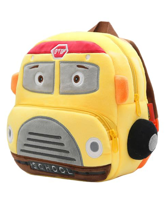 THE LITTLE LOOKERS Preschool Soft Plush Baby Backpack Yellow - Height 10 Inches-image-16