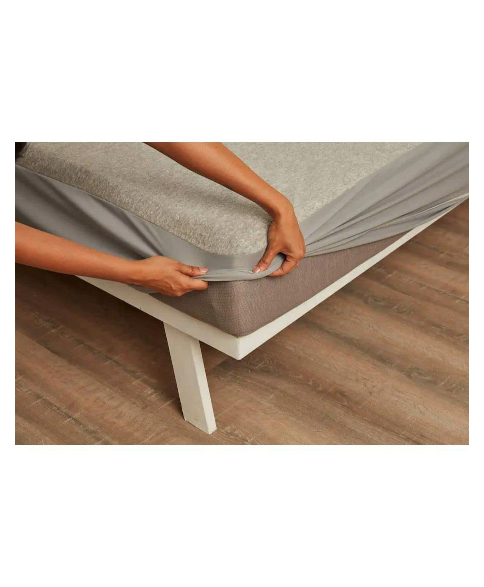 JARS Collections Terry Cotton Waterproof  Mattress Protector for Double Size Bed Fits upto 8 Inch Mattress - Grey-picture-25