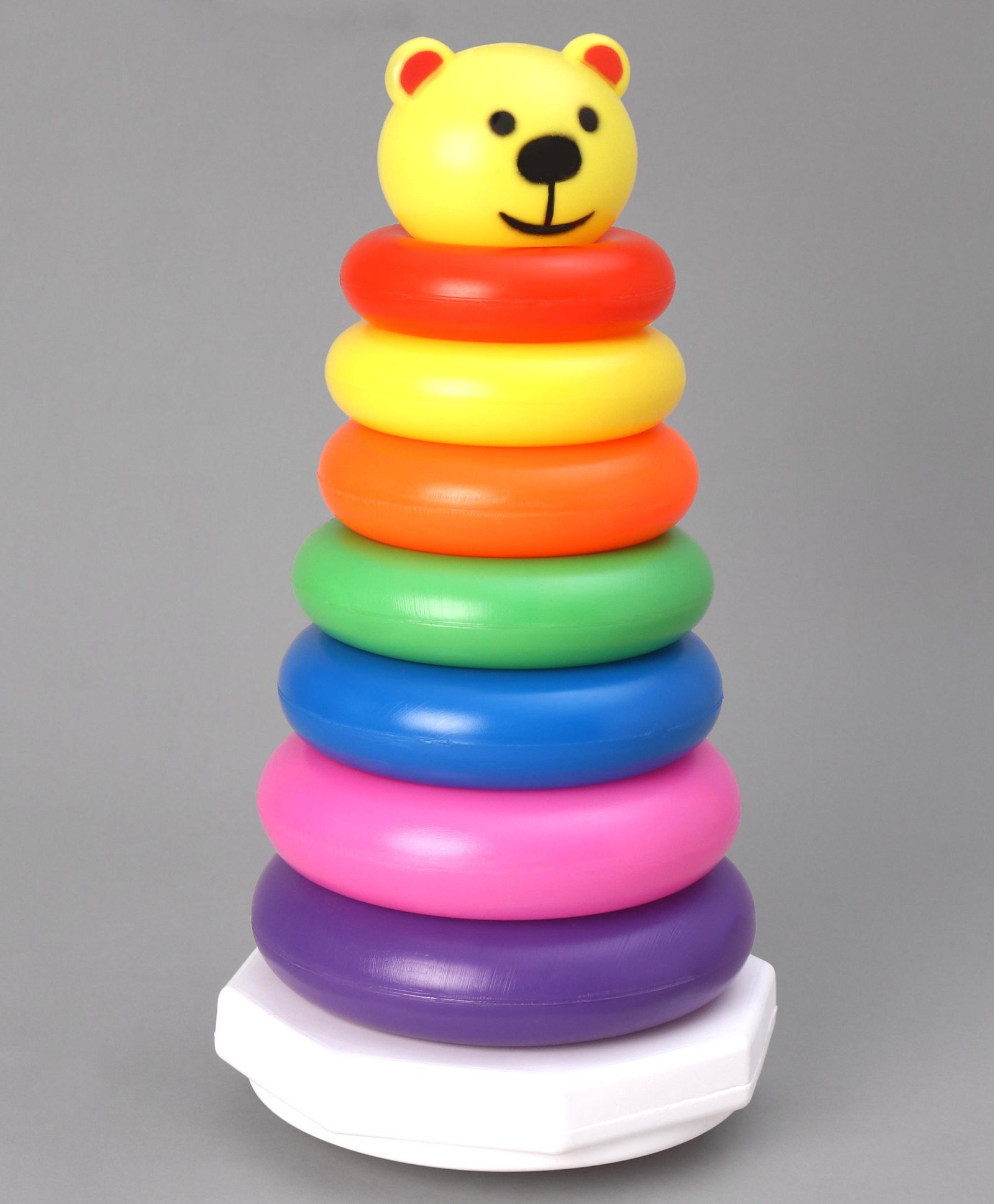 Ratnas Teddy Stacking Toy Multicolor - 9 Pieces-picture-2