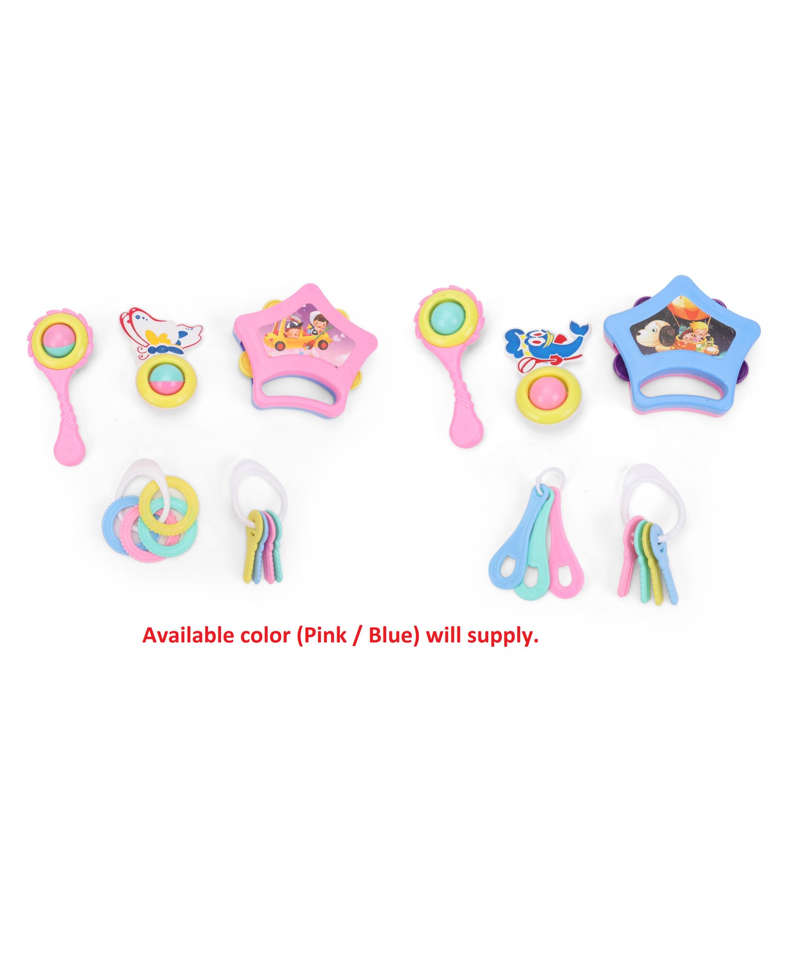 Ratnas Little Doll Rattle Set Pack Of 5 (Color & Design May Vary)-image-3