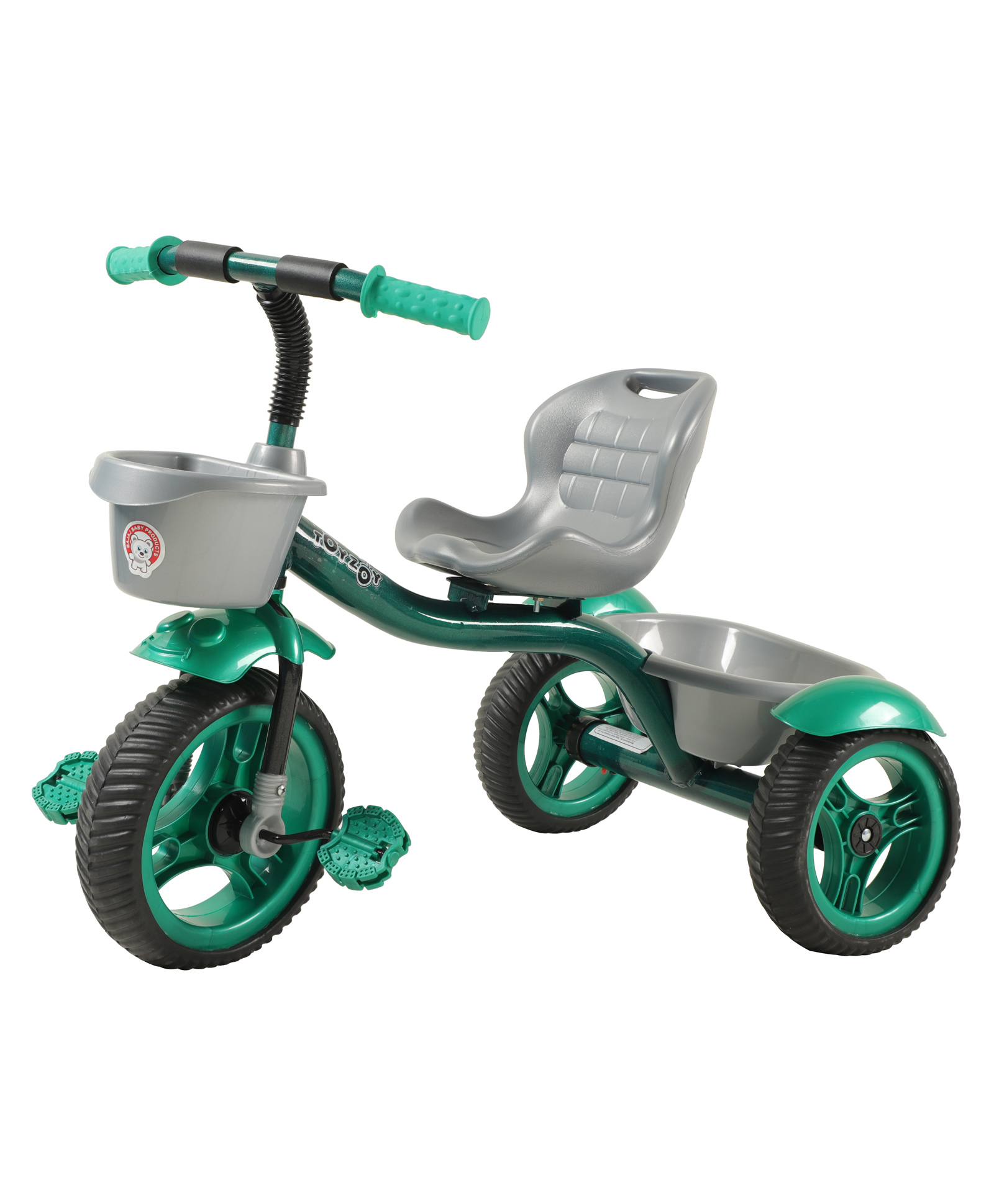 JoyRide Crazy Pro Baby Trike Tricycle With Dual Storage Basket - Green-picture-44
