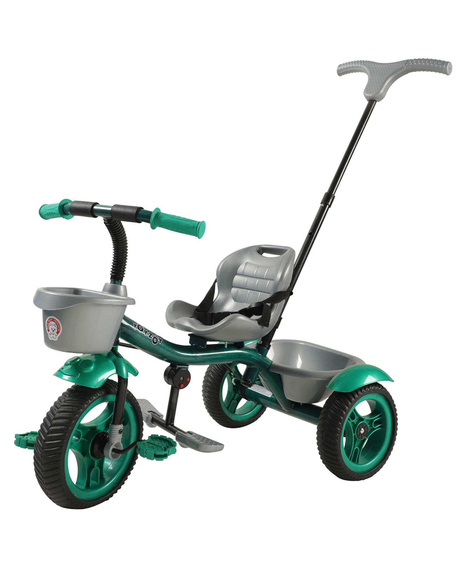 JoyRide Crazy Pro Baby Trike Tricycle With Dual Storage Basket - Green-picture-47