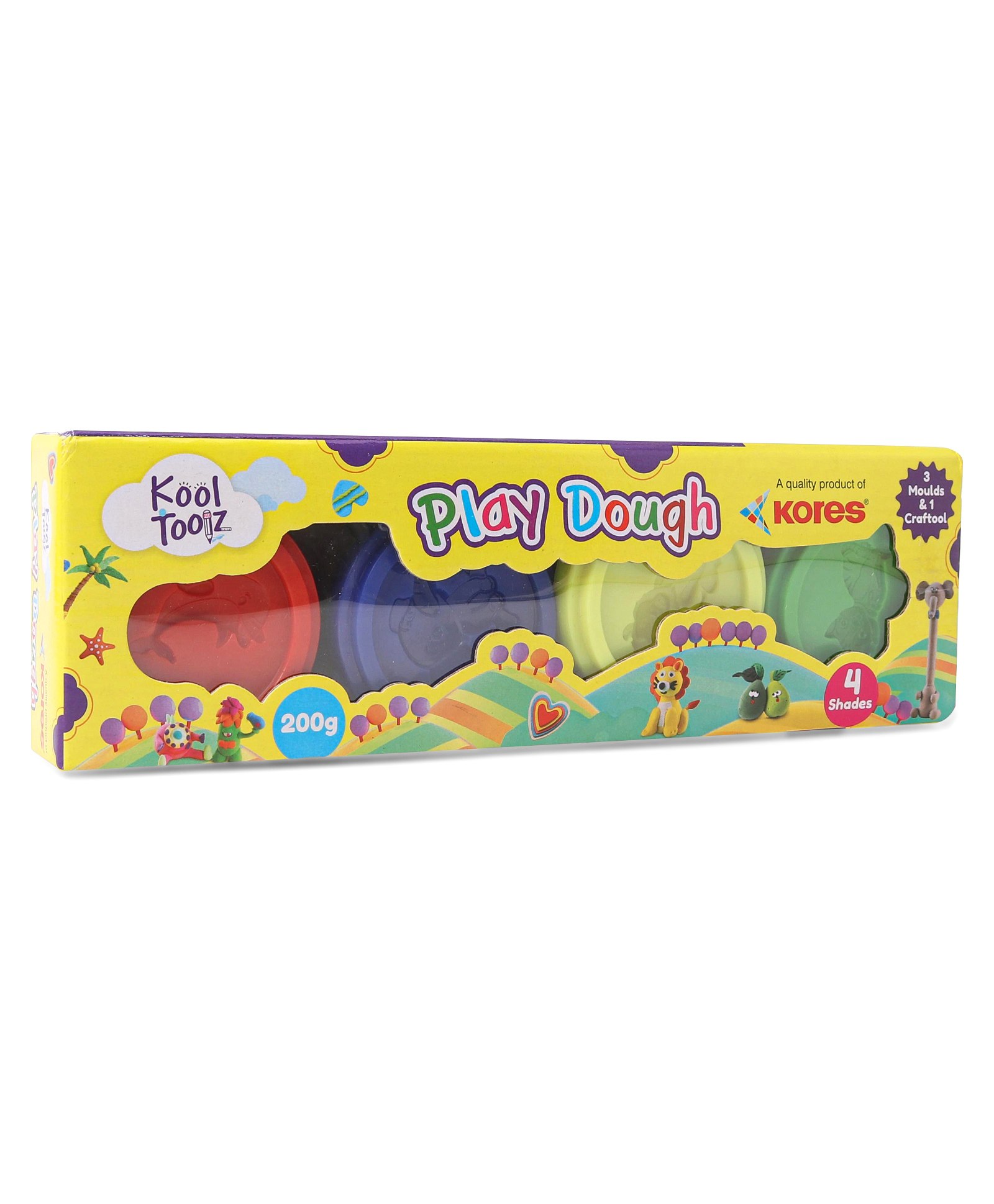 Kores Kool Toolz Play Dough 4 Shades - 200 g-image-23