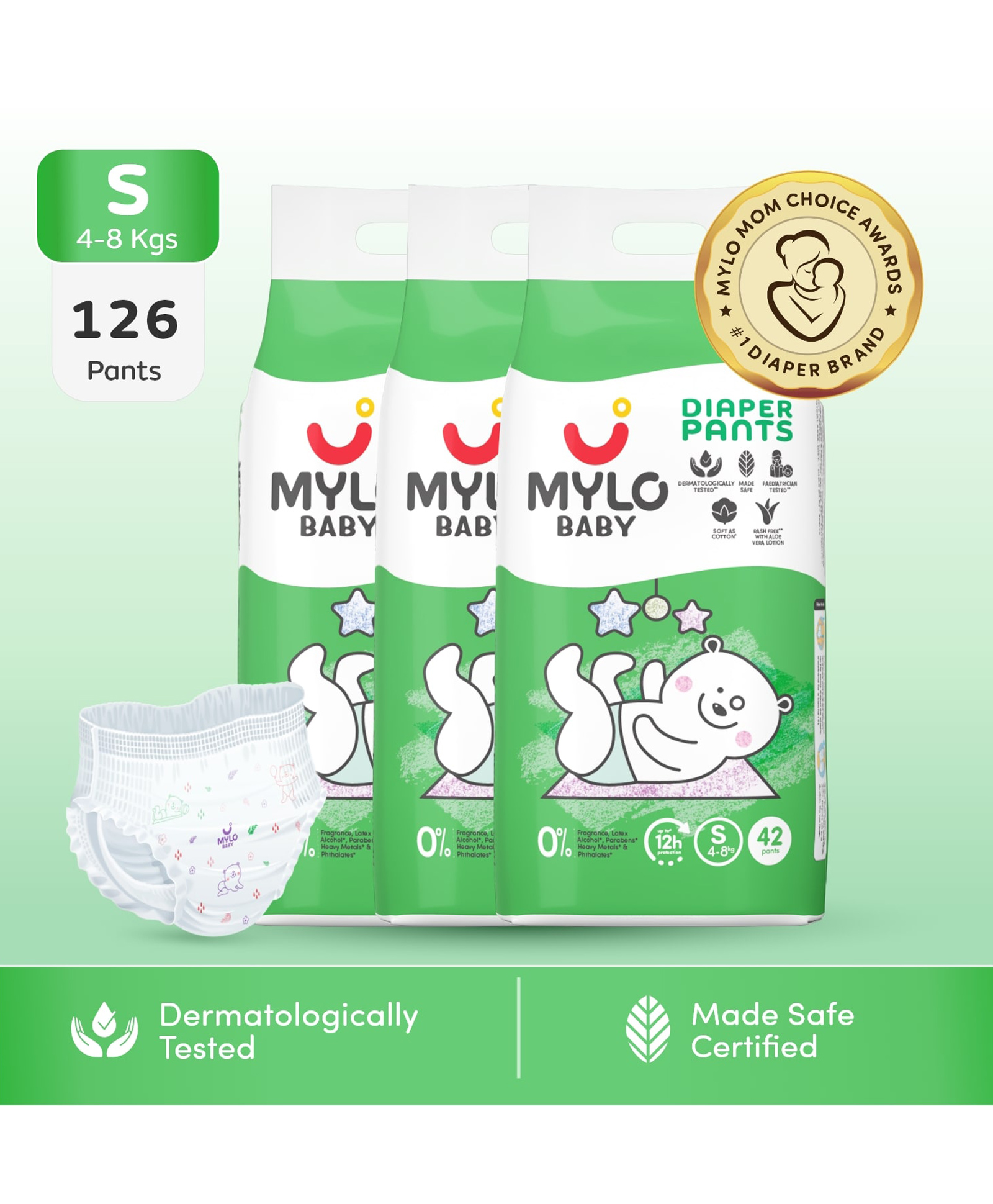 Mylo Baby Diaper Pants Small (S) Pack of 3 - 42 Pieces Each-picture-18