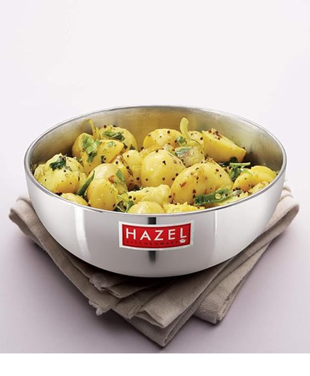 HAZEL 4mm Aluminium Tasra Frying Tasla Kadai 26.7 cm - 5000 ml-image-36
