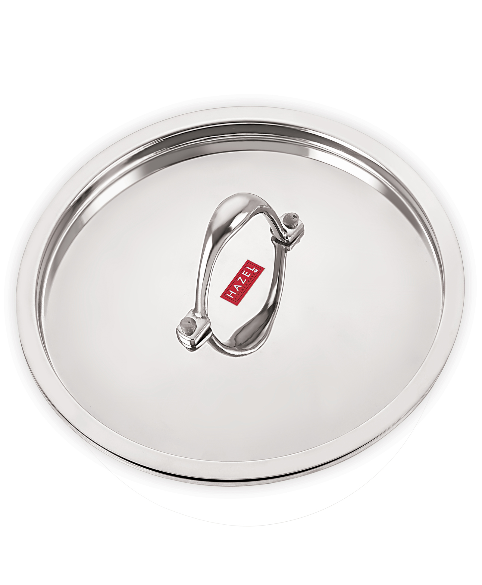 HAZEL Stainless Steel Cookware Plain Lid With Handle Outer Diameter 20 cm Inner Diameter 18 cm - Silver-image-1