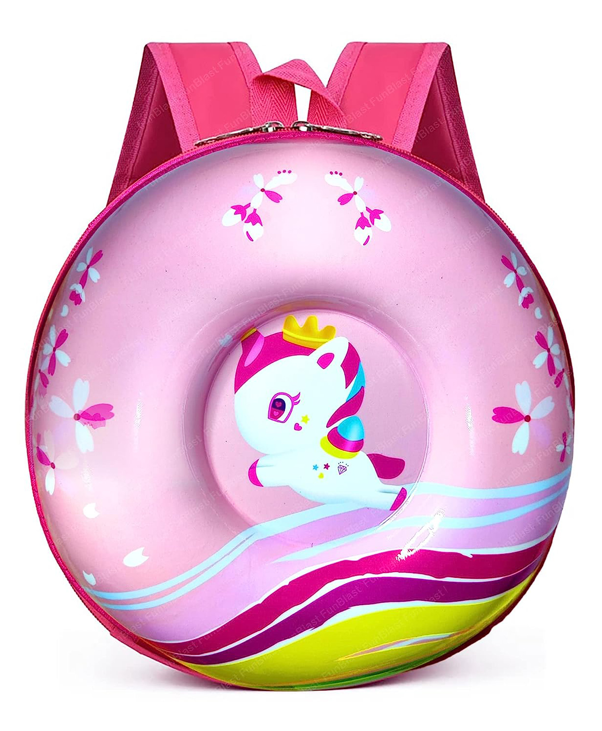 FunBlast Round Shaped Unicorn Miniature Backpack - Height 27 cm-picture-18