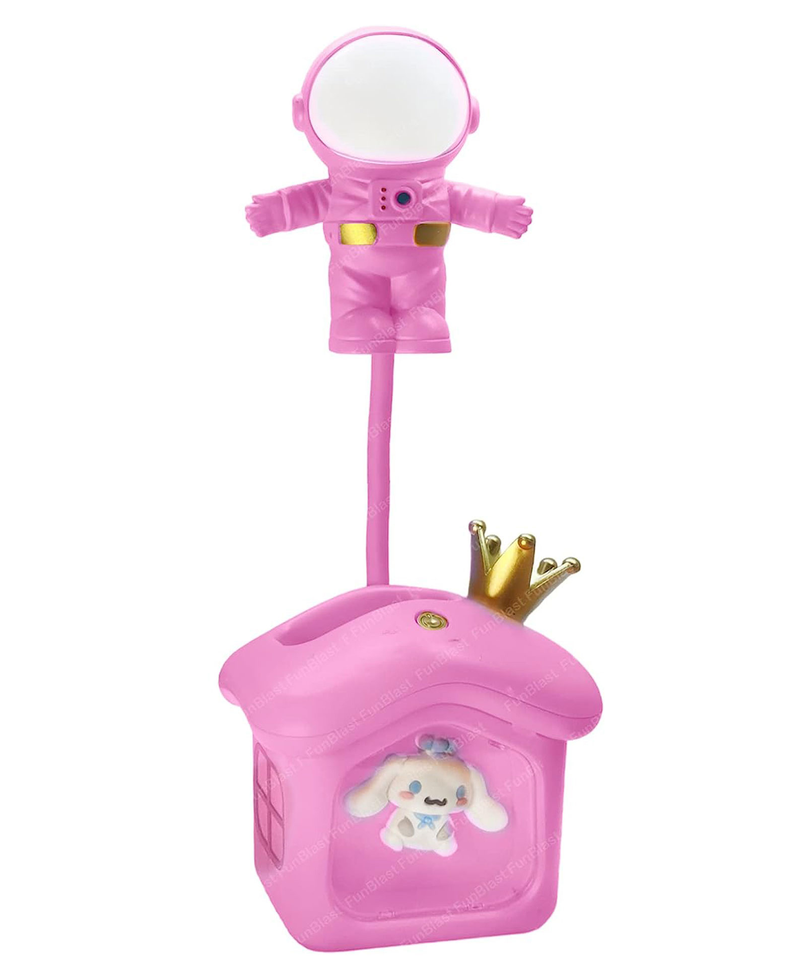 FunBlast Astronaut House Theme Table LED Lamp with Pen Holder  Pink-picture-24