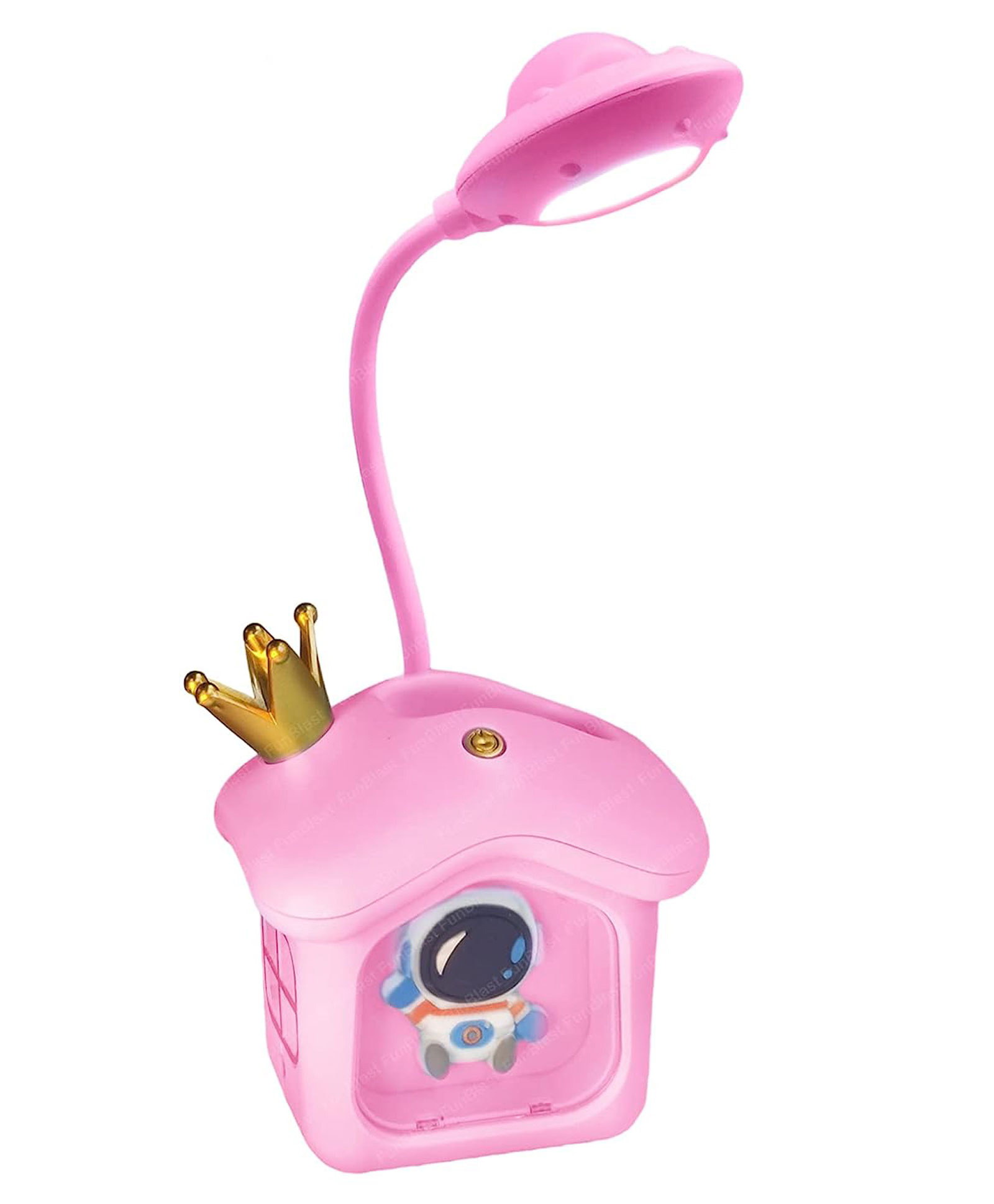 FunBlast Space House Theme Table LED Lamp with Pen Holder  Pink-picture-22