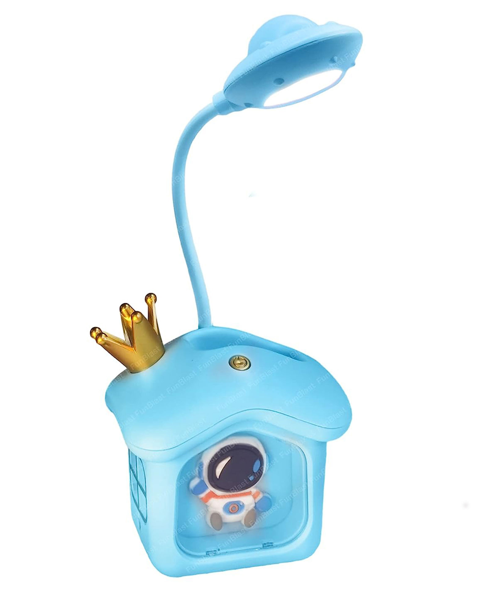 FunBlast Space House Theme Table LED Lamp with Pen Holder  Blue-picture-28