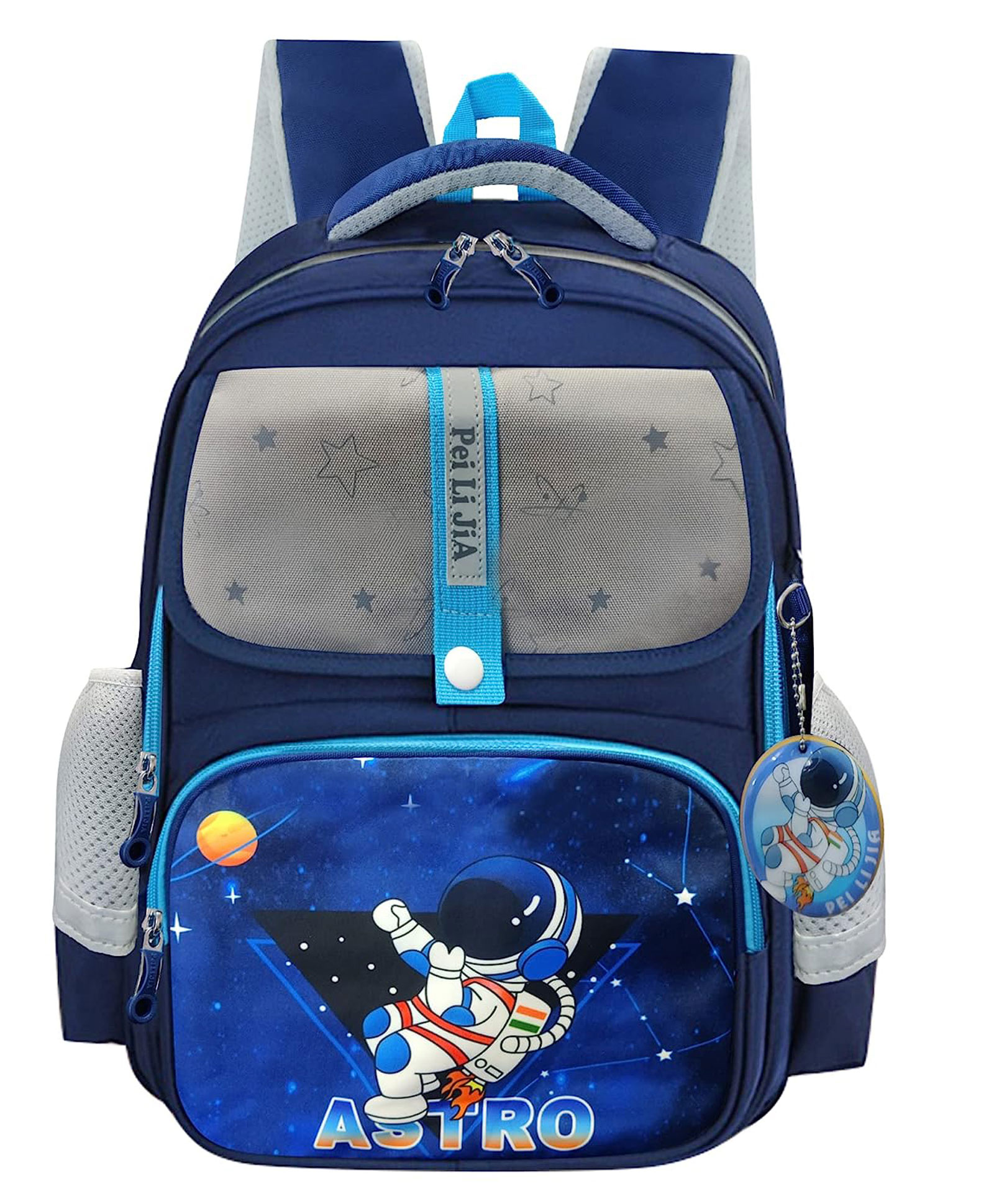 FunBlast Space Theme School Bag Blue - 16 Inches-image-14
