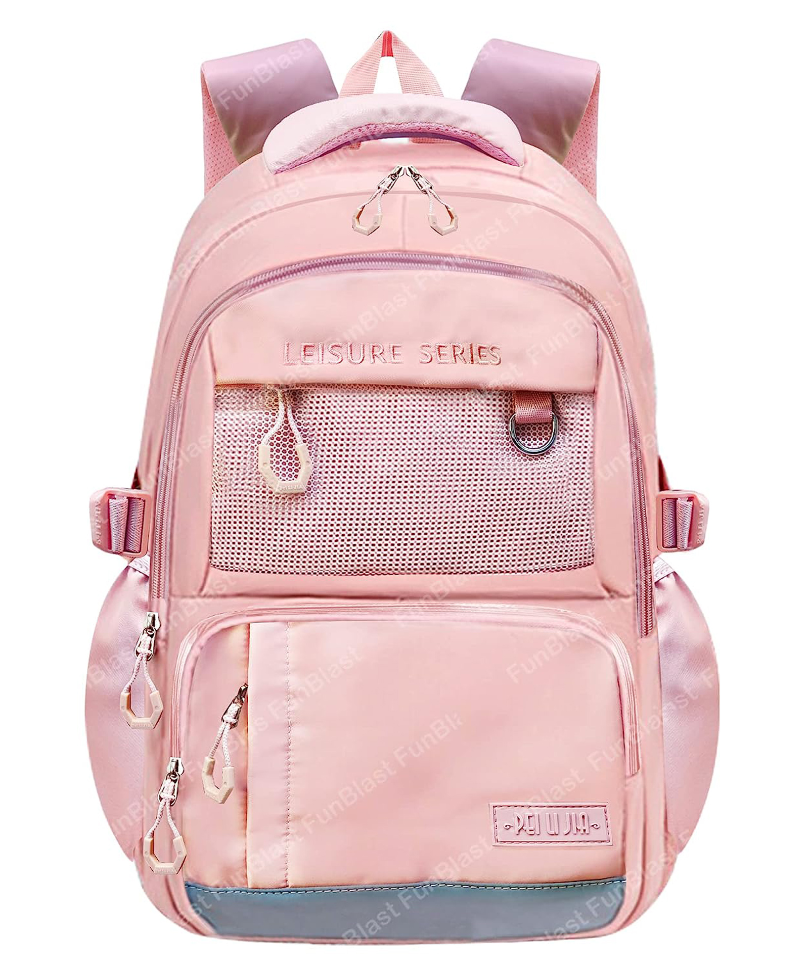 FunBlast Casual Backpack for Boys & Girls Peach - Height 18 Inch-image-3