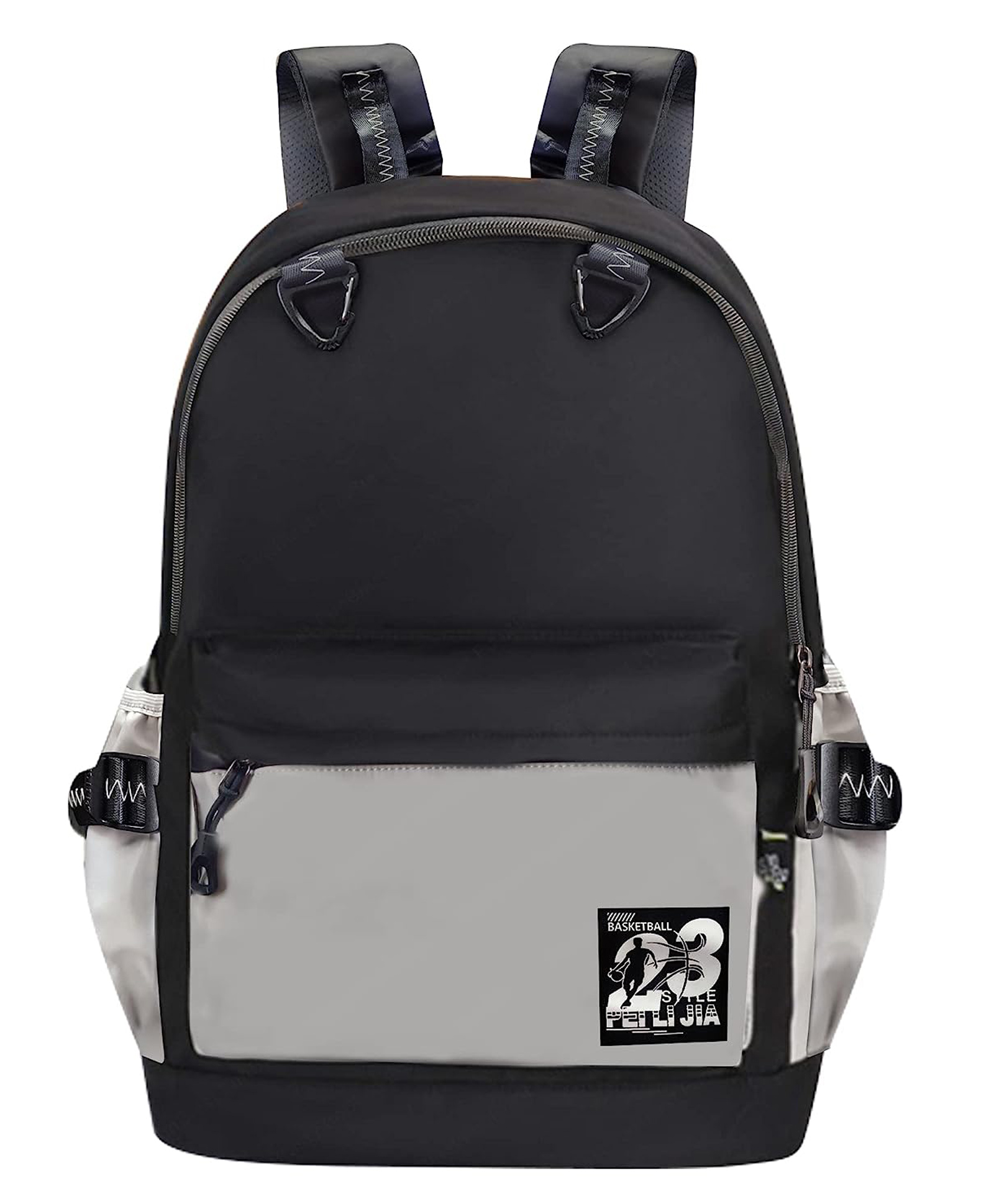 FunBlast Casual Backpack for Boys & Girls Black & Grey - Height 18 Inch-image-36