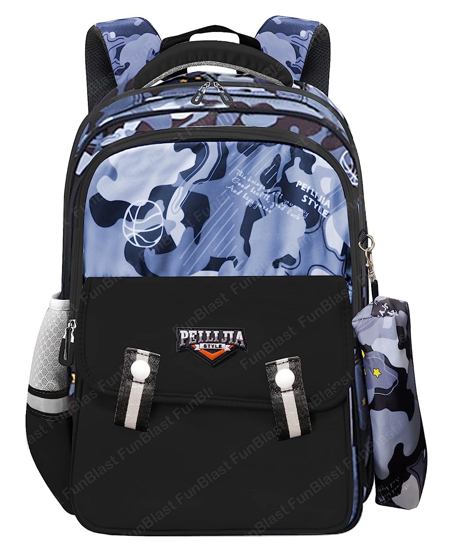 FunBlast Casual Bag Black - Height 16. 5 Inches-image-4