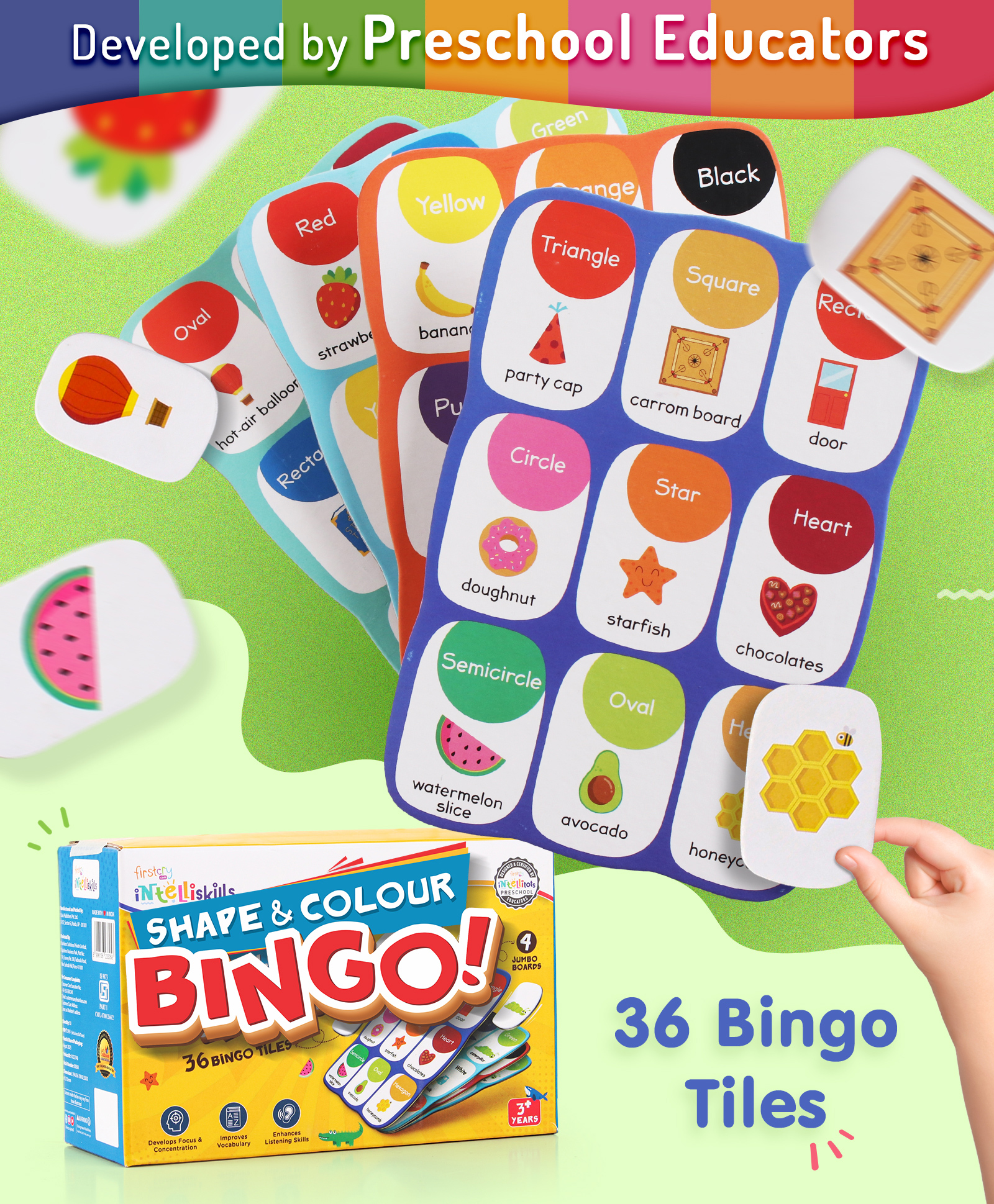 Intelliskills Shape & Colour Bingo - Multicolor-picture-23