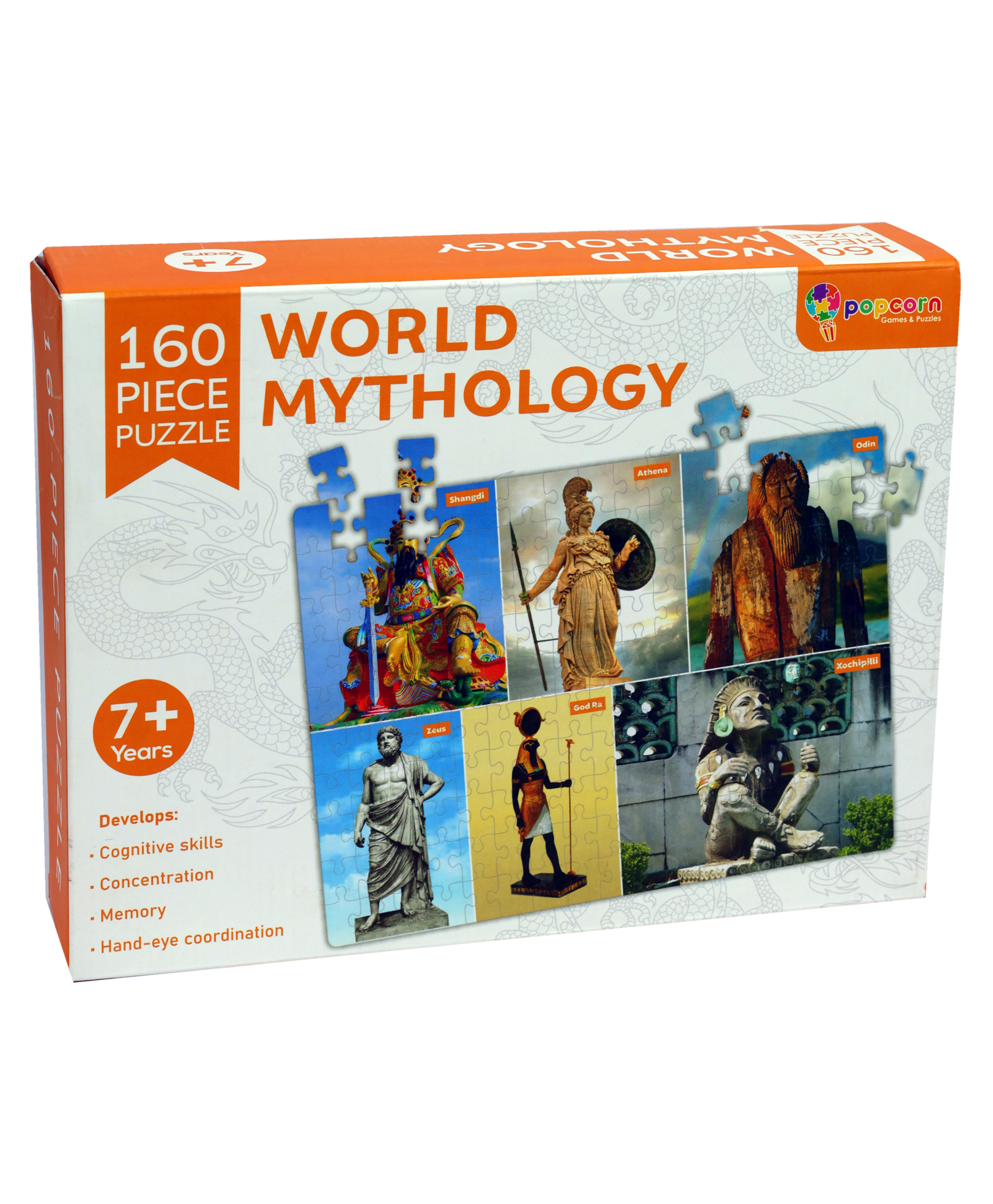 Popcorn Games & Puzzles Puzzle World Mythology Improves Your Child Cognitive Skills Concentration Memory & Coordination - 160 Pieces-image-42