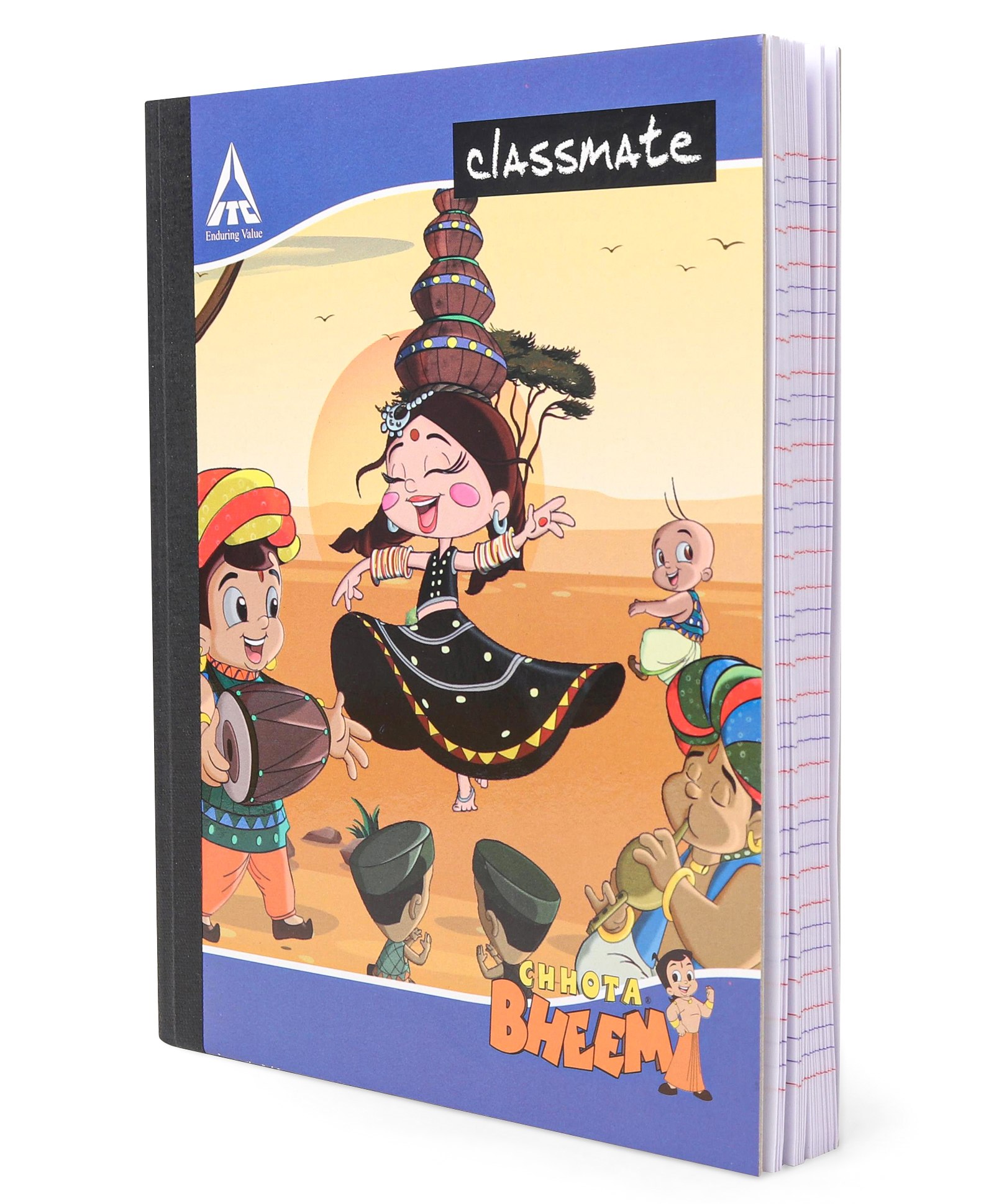 Classmate Chhota Bheem Four Line Notebook With Gap Ruling - 76 Pages (Color & Print May Vary)-image-24