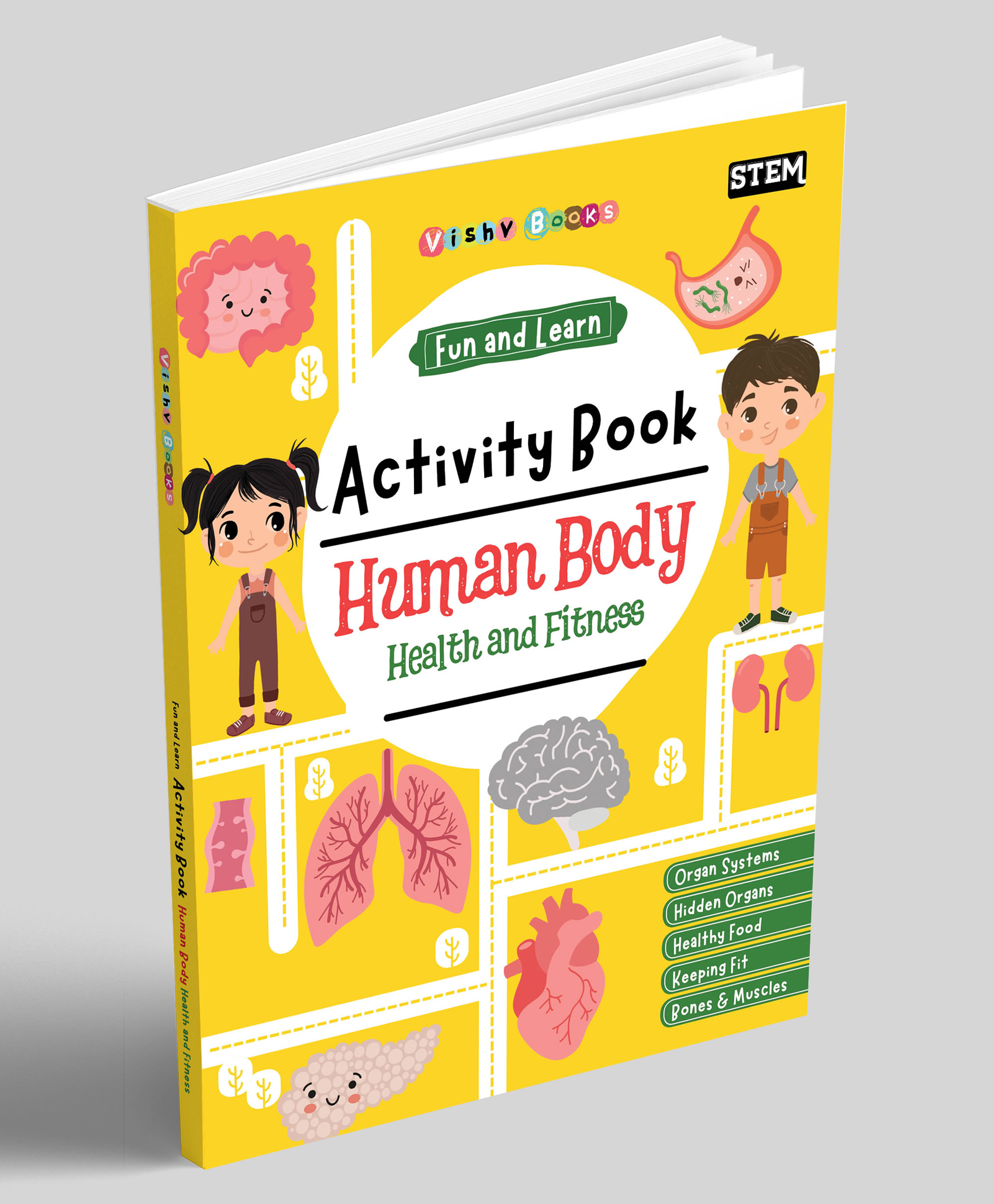 vishv books Fun and Learn Activity Book Human Body Health & Fitness -English-picture-10
