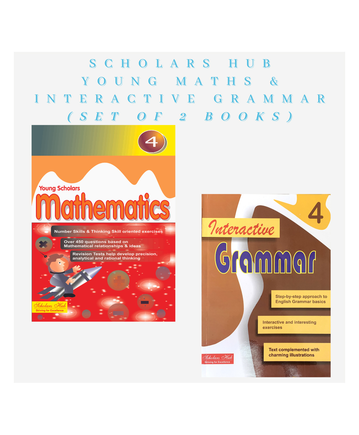 Young Scholars Mathematics & Interactive Grammar Workbook Combo for Grade 4 Pack of 2 Books - English-image-48