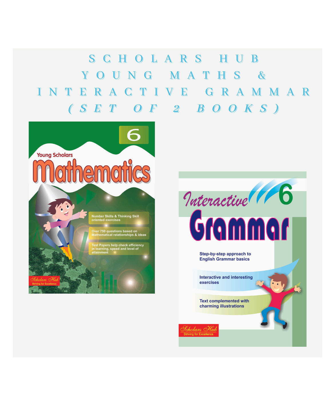 Young Scholars Mathematics & Interactive Grammar Workbook Combo for Grade 6 Pack of 2 Books - English-image-29