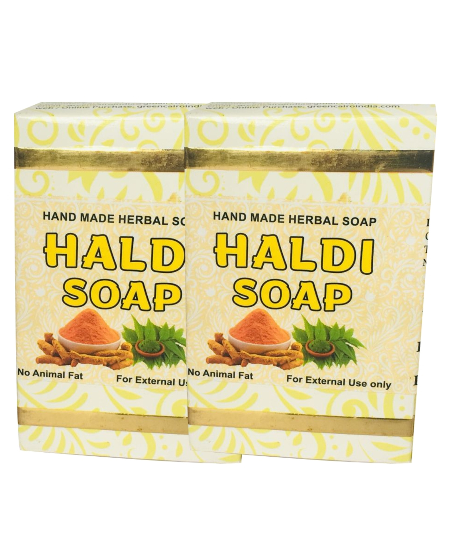 Green Cairo Haldi Handmade Ayurvedic Baby Soap All Natural No Parabens No Chemicals Safe For Babies Pure Handmade Haldi Soap For Kids - Pack Of 2-image-27