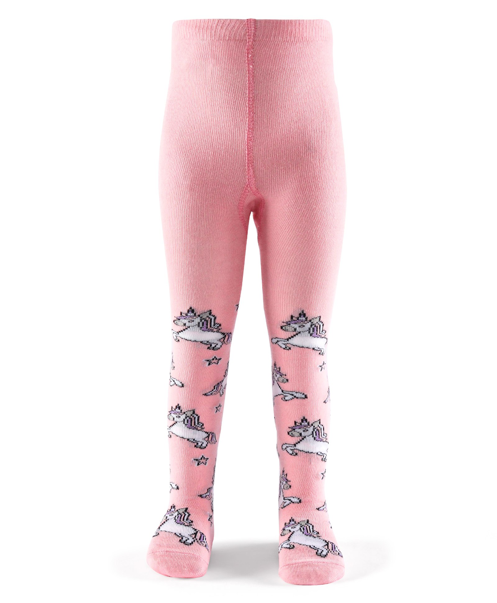 cute walk by babyhug Cutewalk by Babyhug Non Terry Footed Anti Bacterial Unicorn Design Tights  - Pink-picture-10