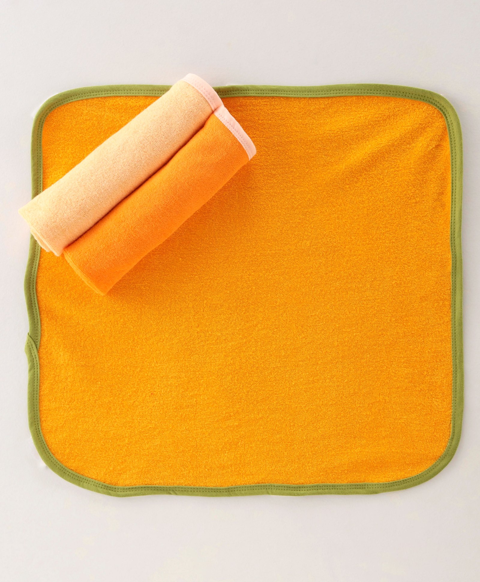 OHMS Terry Knit Hand & Face Towels Solid Colour Pack of 3 L 41 x B 41 cm - Multicolour-image-32