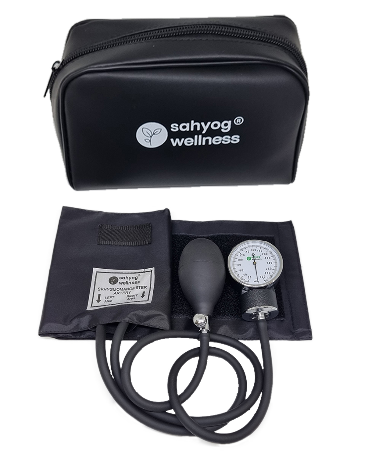 Sahyog Wellness Manual Aneroid Sphygmomanometer Blood Pressure Monitor - Black-picture-22
