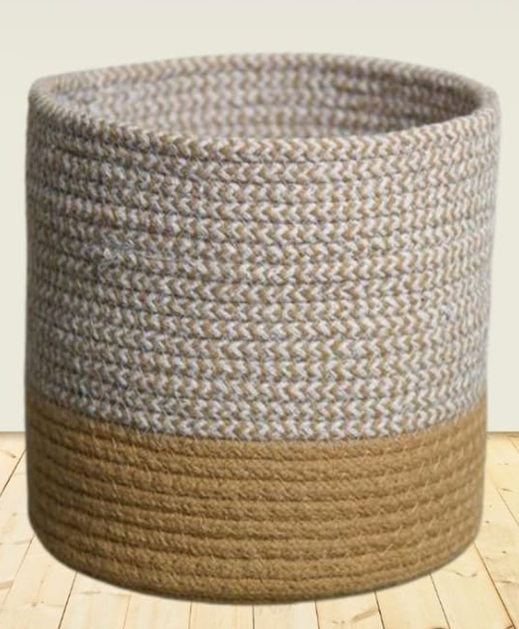 OnEarth Dual Tone Jute Baskets Small - Cream-image-23