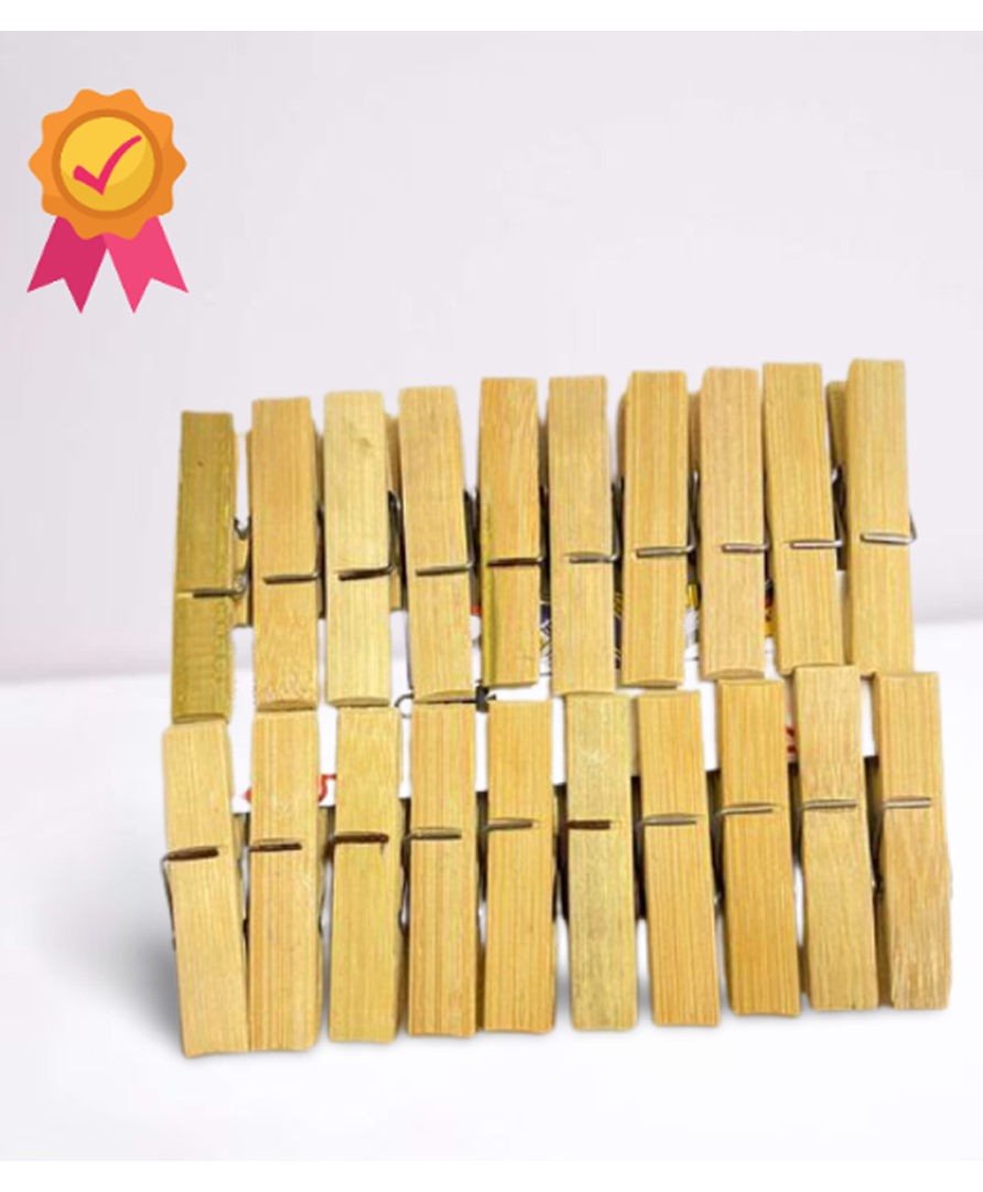 OnEarth Cloth Pegs Bamboo Pack of 20 - Beige-image-30