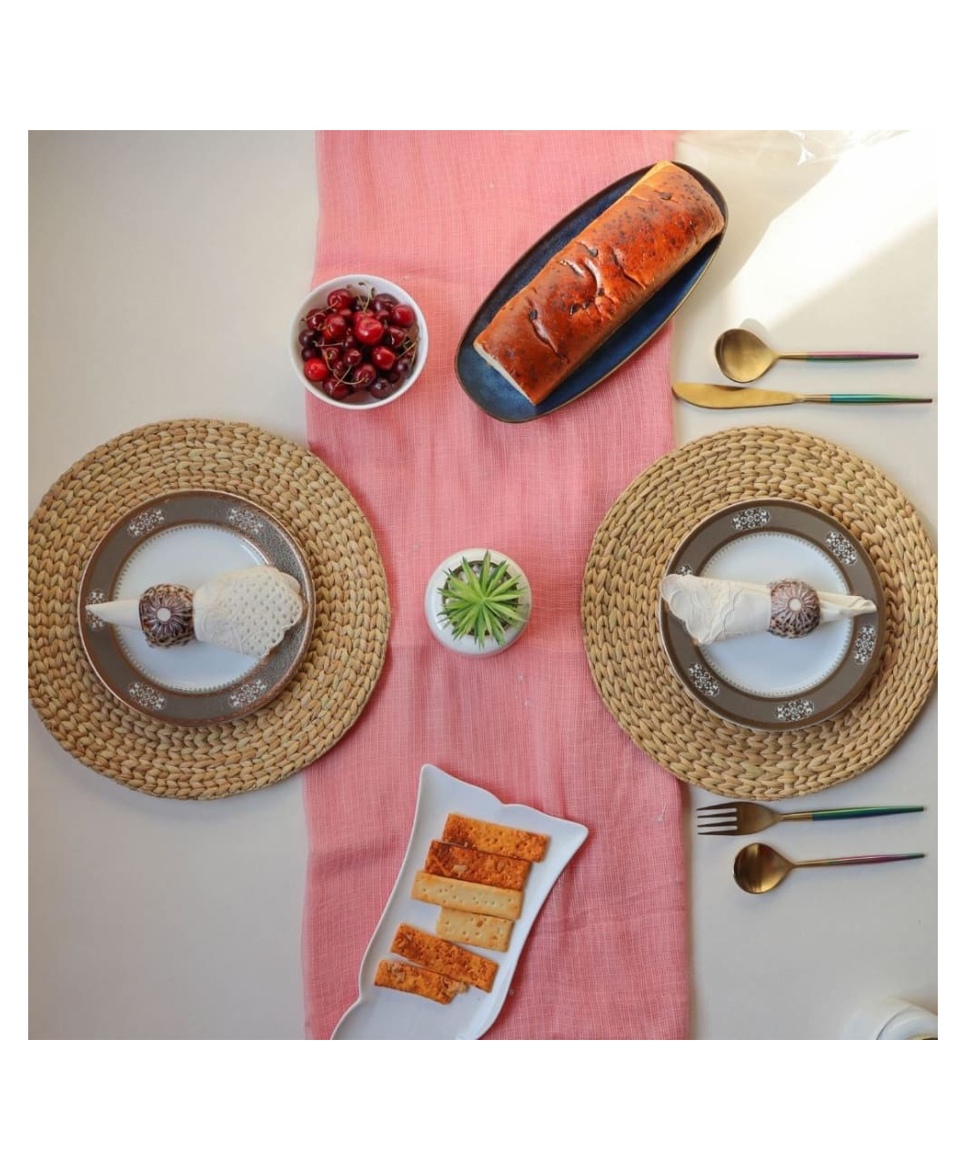 OnEarth Placemats -Water Reed Kauna Grass - Set of 4-image-5