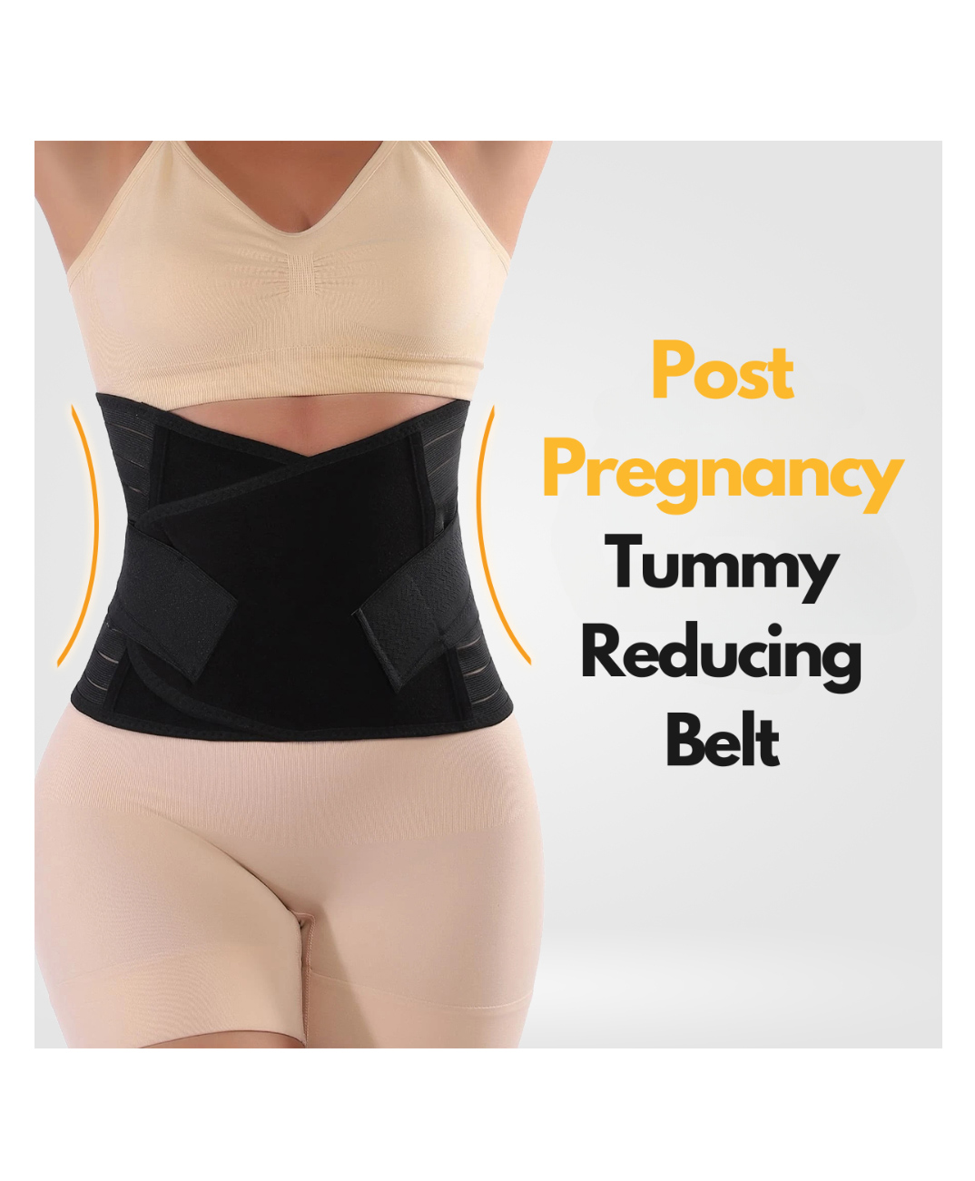 AHC Post Pregnancy Maternity Abdominal Belt - Black-image-4