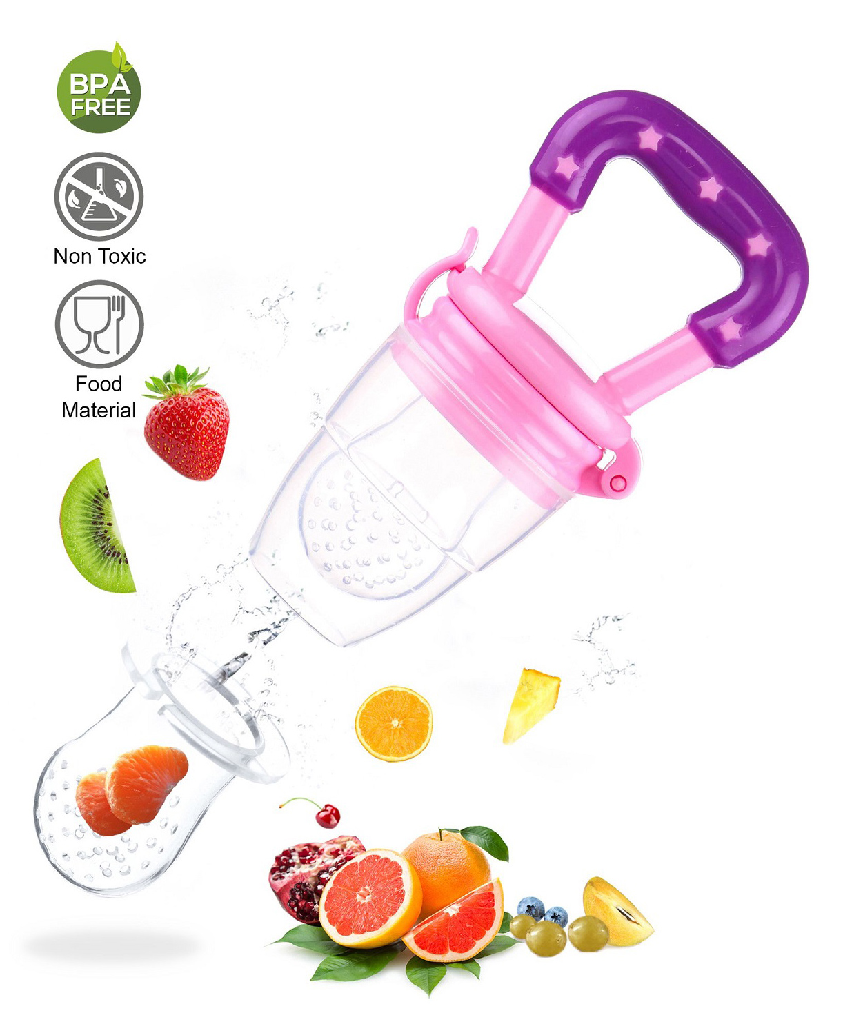 Ortis Silicone Fruit and Food Nibbler - Pink-picture-42