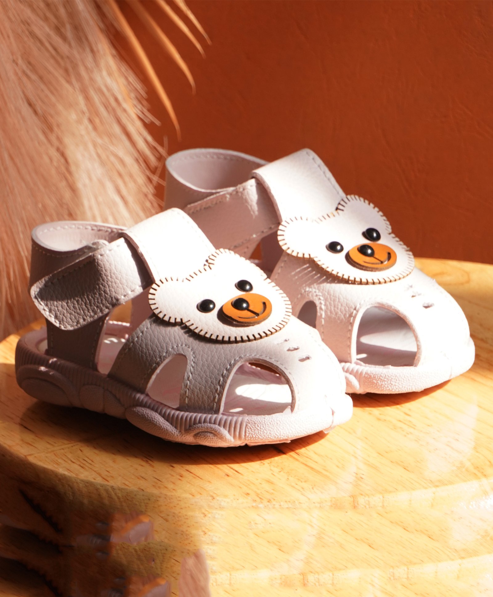 KATS Bear Applique Musical Booties - Pink-picture-8