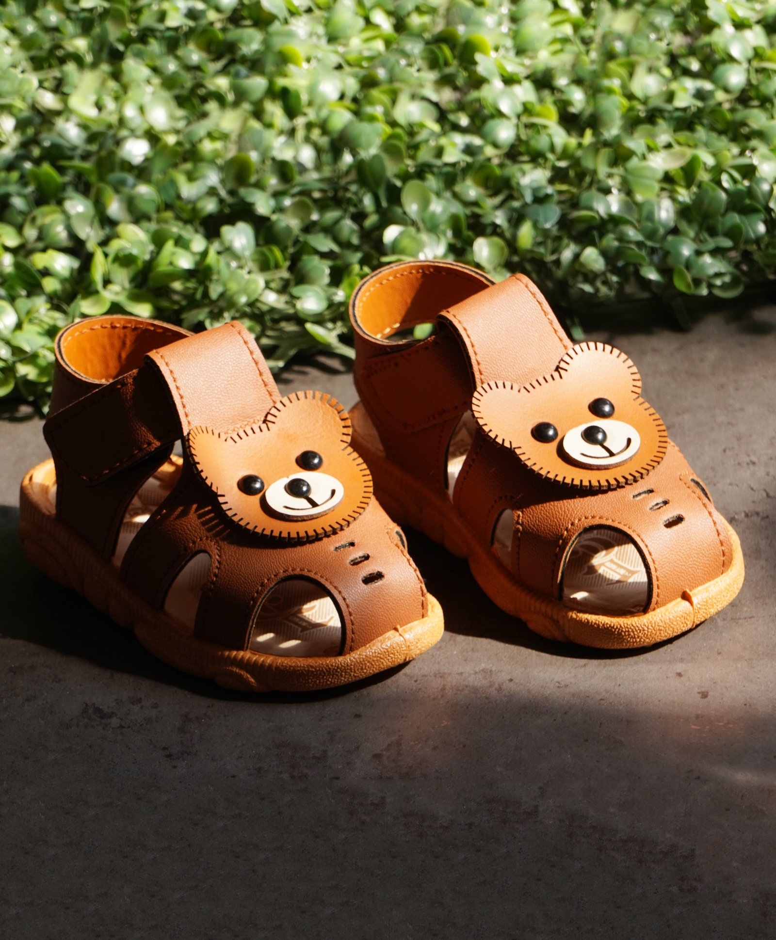 KATS Bear Applique Musical Booties - Tan Brown-picture-11