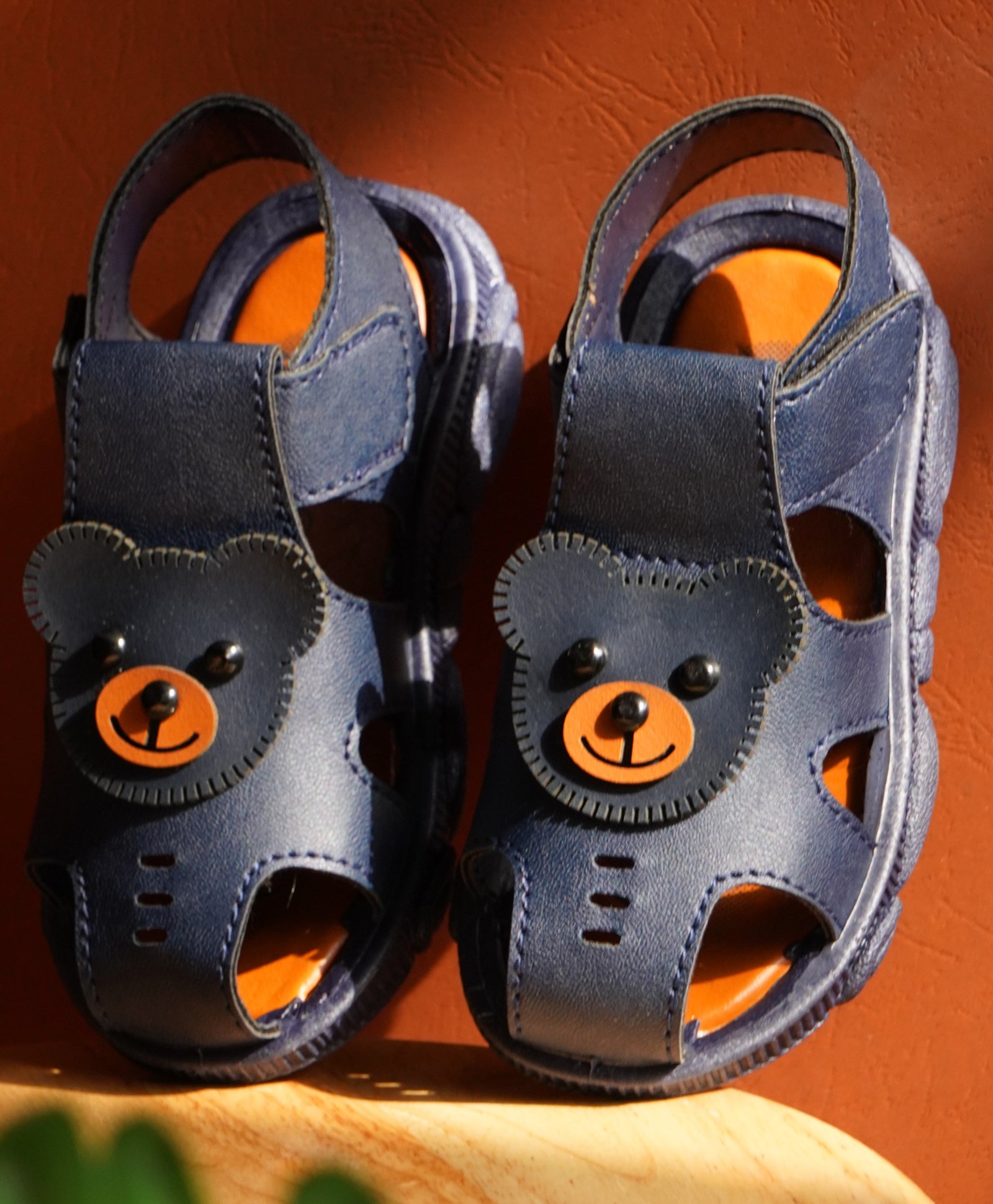 KATS Bear Applique Musical Booties - Navy Blue-picture-26