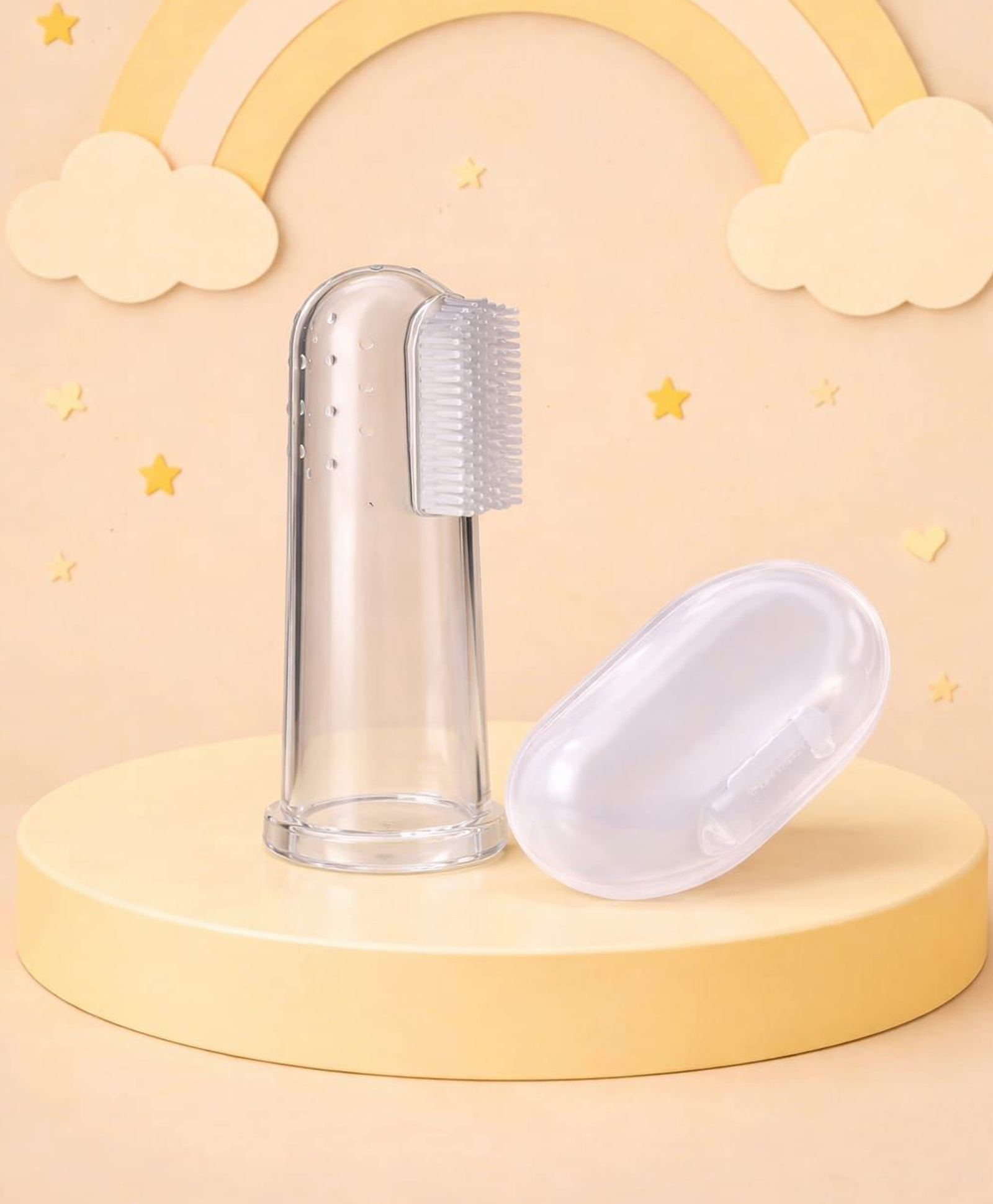 Kritiu Silicone Figure Brush With Case - White-picture-17