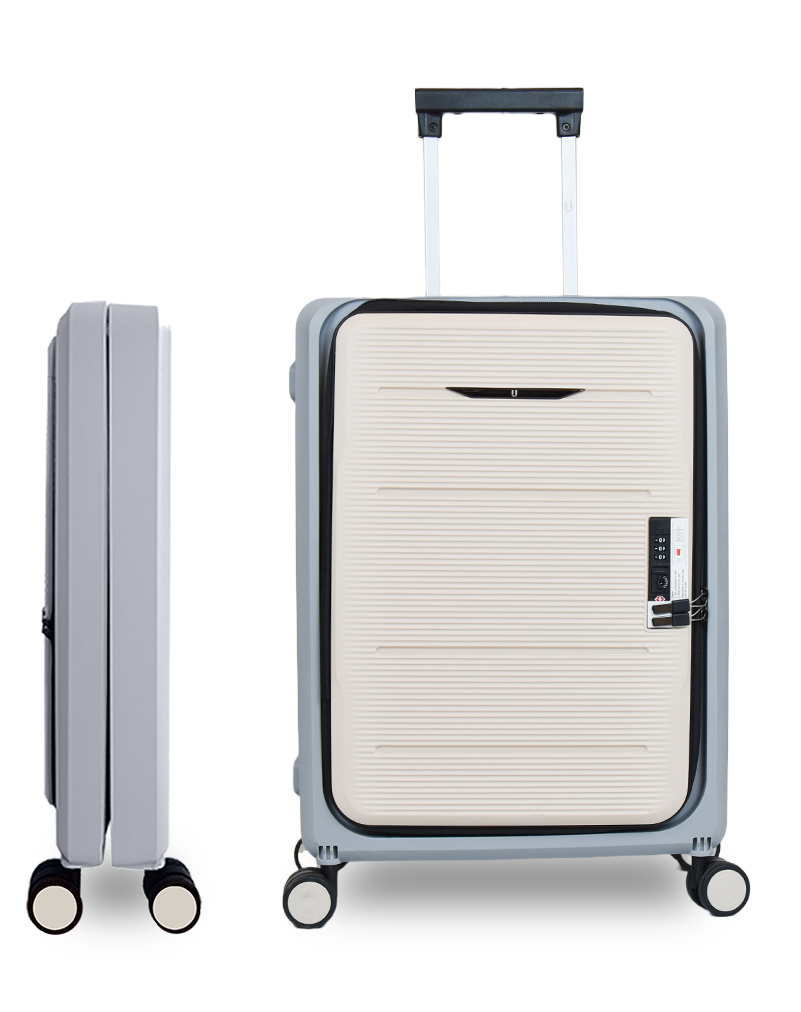 Umai Collapsible & Foldable Hardcase Carry-On Luggage Bags Suitcase for Travel Trolley Bag Tsa Lock Easy to Store - Grey-image-45
